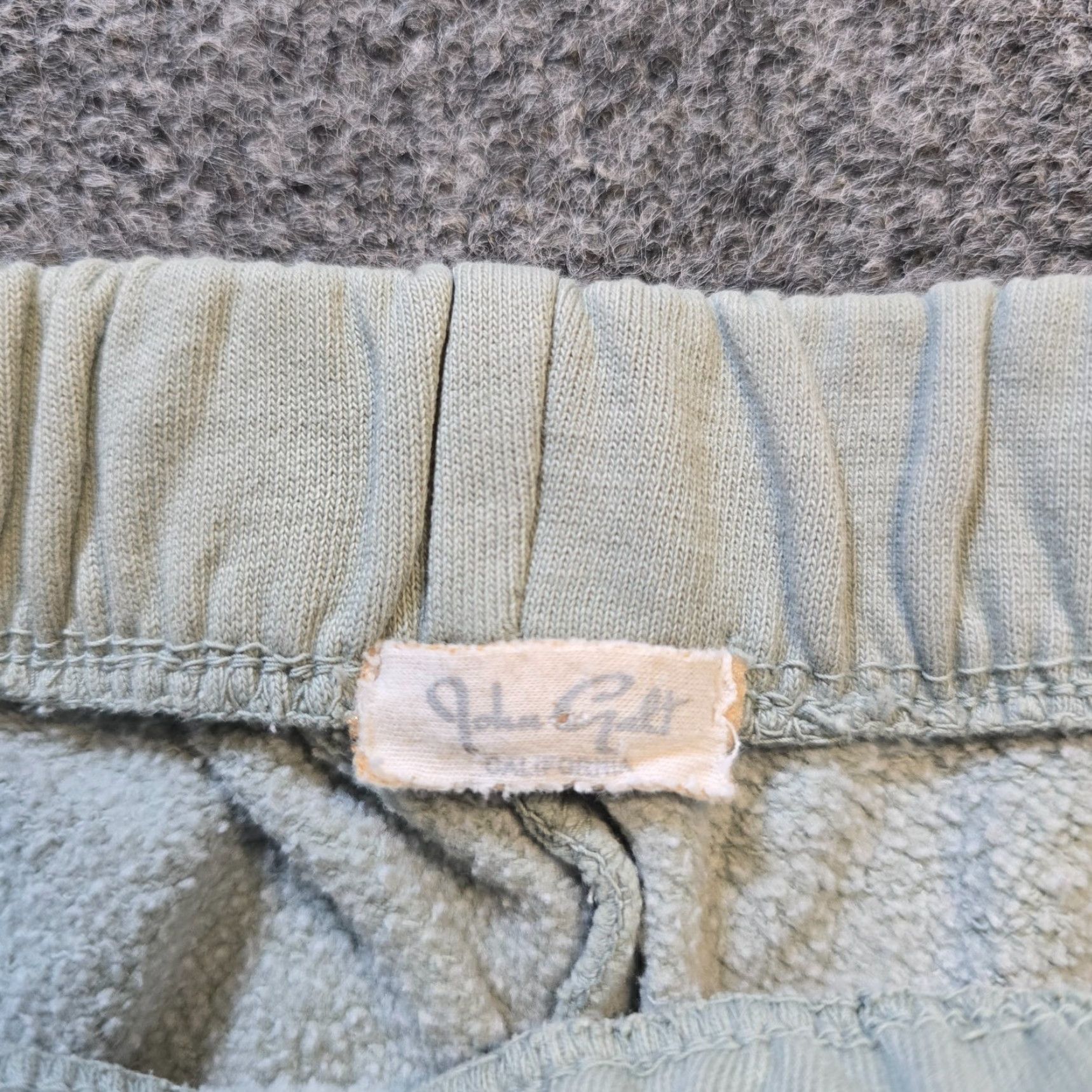 Vintage John Galt Sweatpants Womens One Size Green Joggers Pull On Lounge Comfort Casual Pockets Logo Size 42" / US 20 - 4 Thumbnail