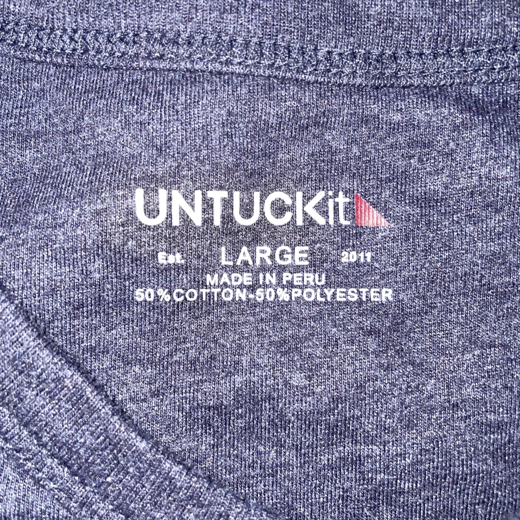 UNTUCKit UNTUCKit cotton blend blue Henley style shirt Mens L Size US L / EU 52-54 / 3 - 4 Thumbnail