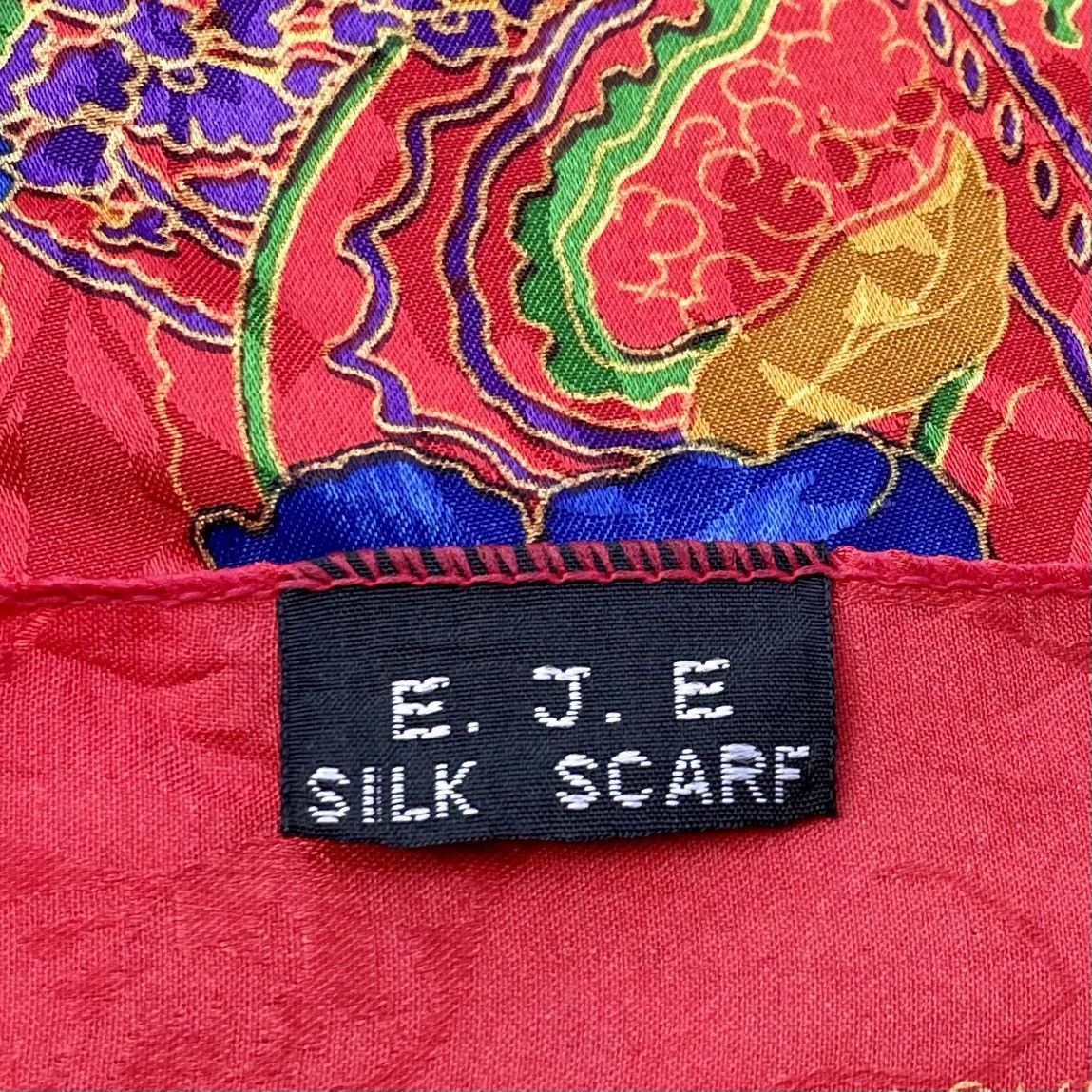 Andrea Crews × Designer × Vintage ANDREA PARIS-NEW YORK Silk Floral Scarf Size ONE SIZE - 4 Thumbnail