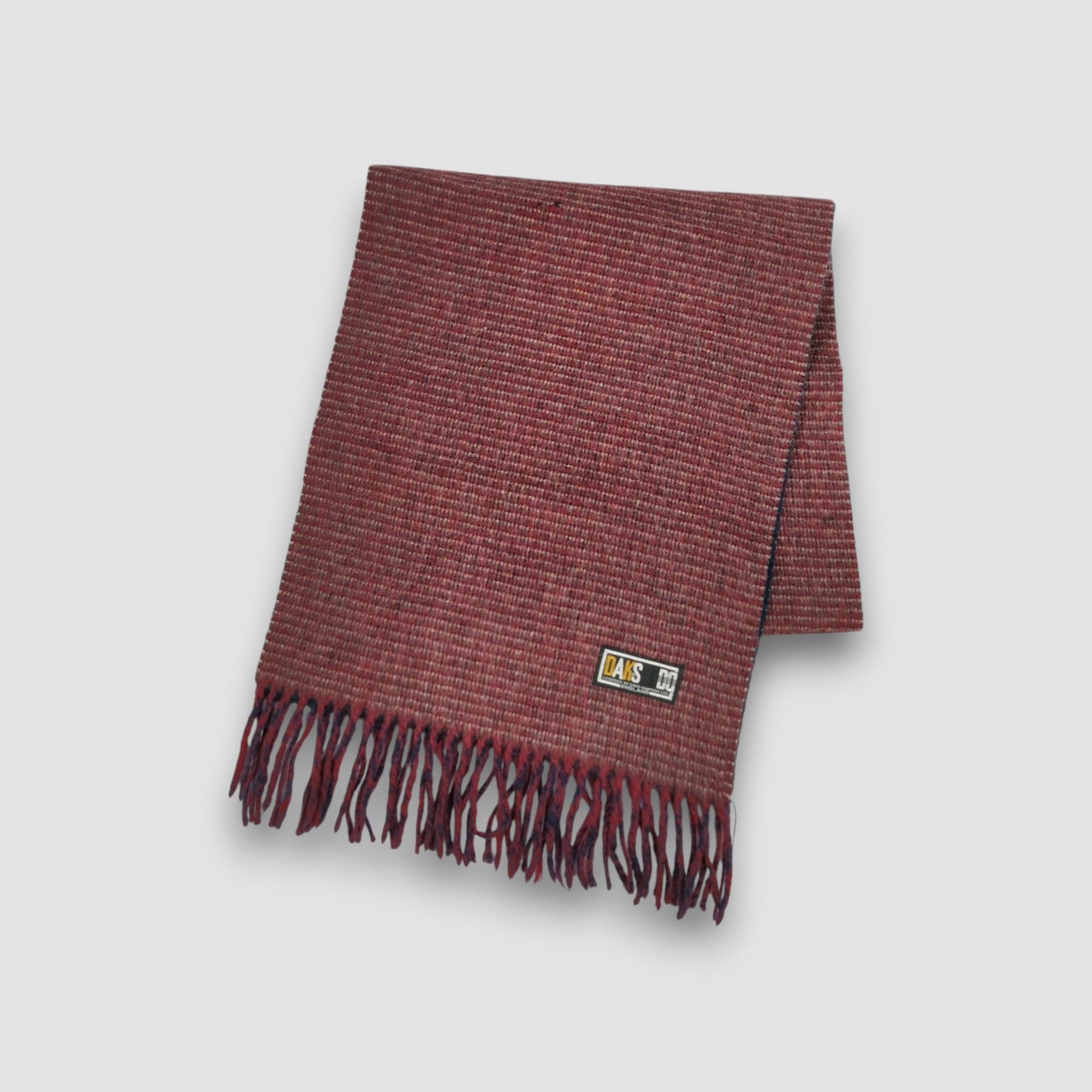 DAKS Vintage DAKS Wool Scarf Fringe Muffler Winter Scarves Size ONE SIZE - 1 Thumbnail