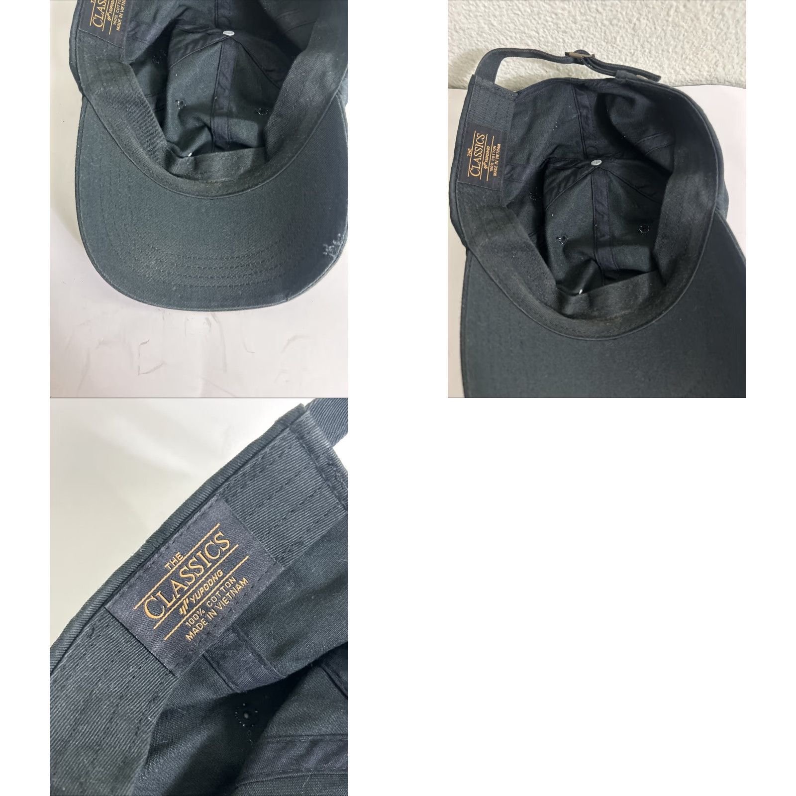 Vintage VINTAGE The Classics Strapback Hat Black Adjustable cotton “real” Size ONE SIZE - 10 Thumbnail