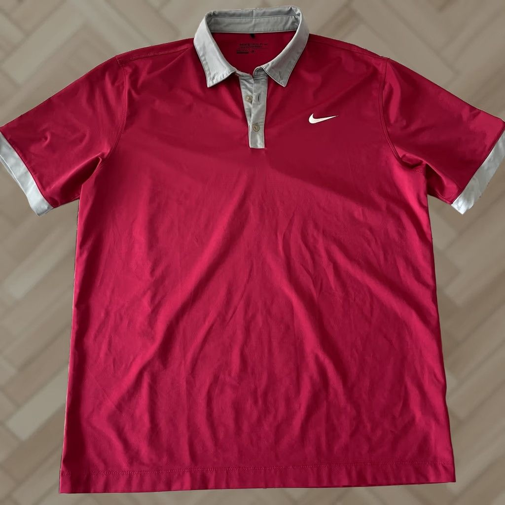 Nike Nike Golf Tour Performance Short Sleeve Polo Shirt Men's Large Pink Size US L / EU 52-54 / 3 - 1 Thumbnail