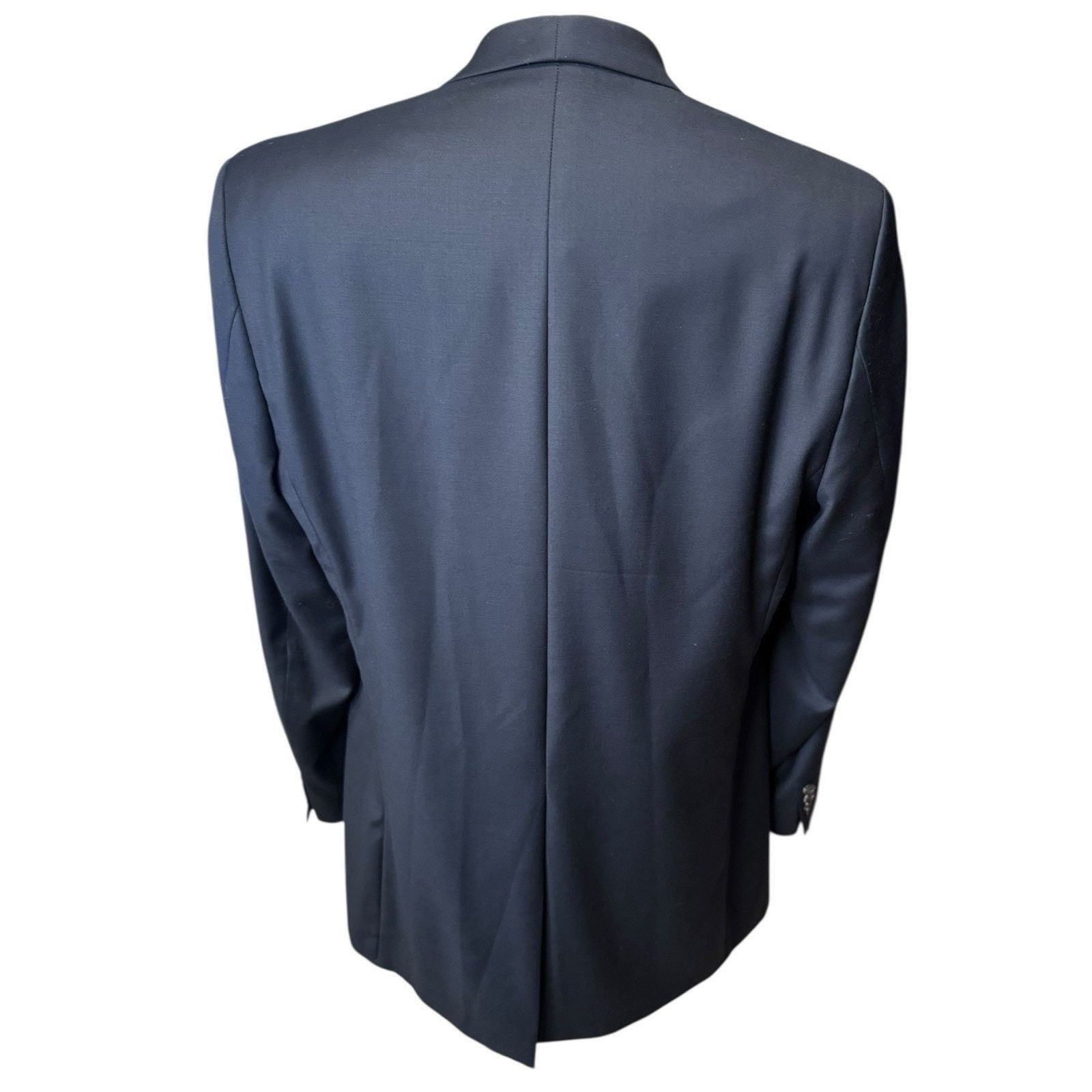 Lauren Ralph Lauren Ralph Lauren 44L Wool Navy Blue Two Button Sport Coat Blazer Size 44L - 5 Thumbnail