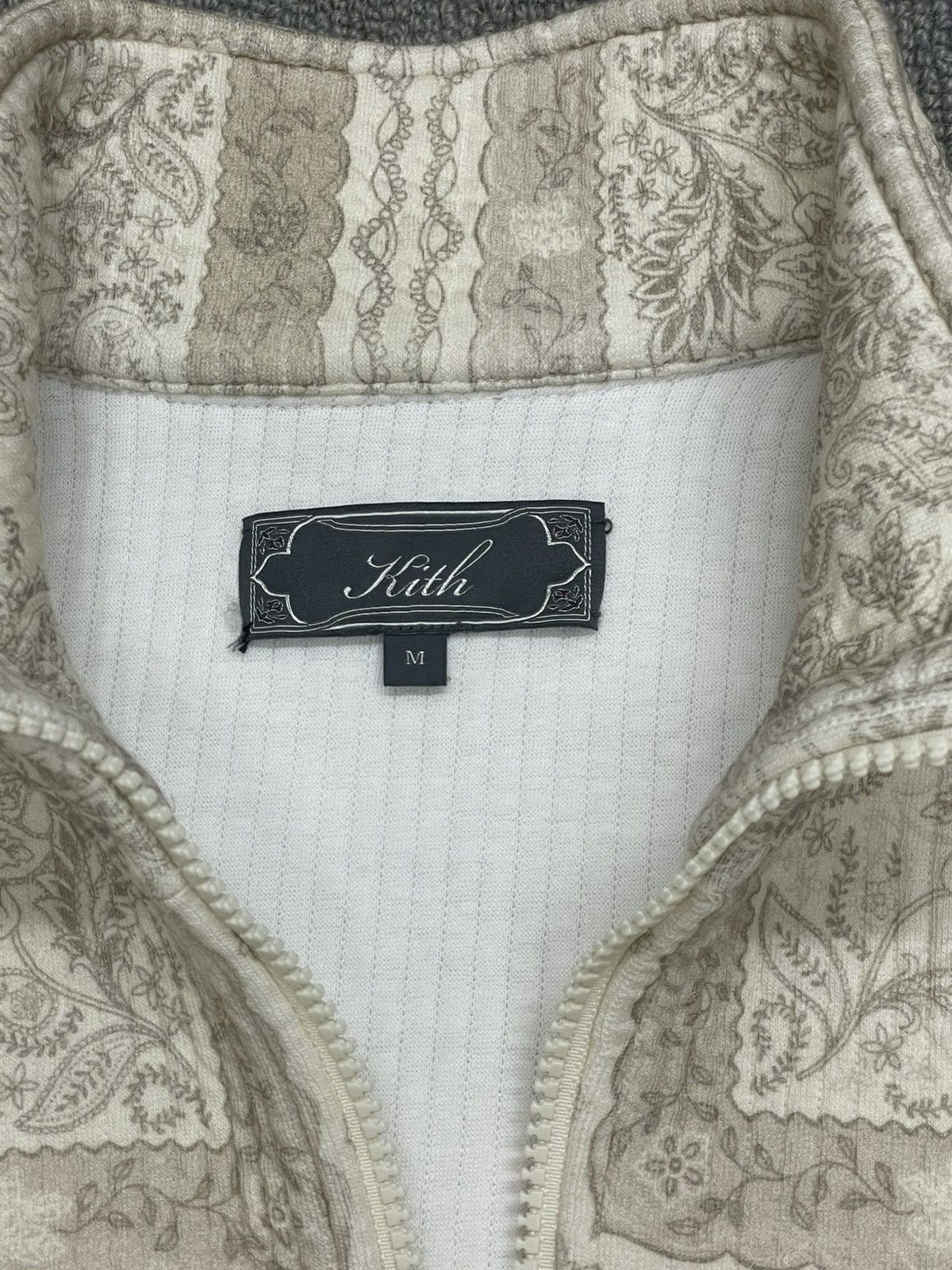 Kith Kith Beige Paisley 1/4 Zip Pullover Size US M / EU 48-50 / 2 - 6 Thumbnail