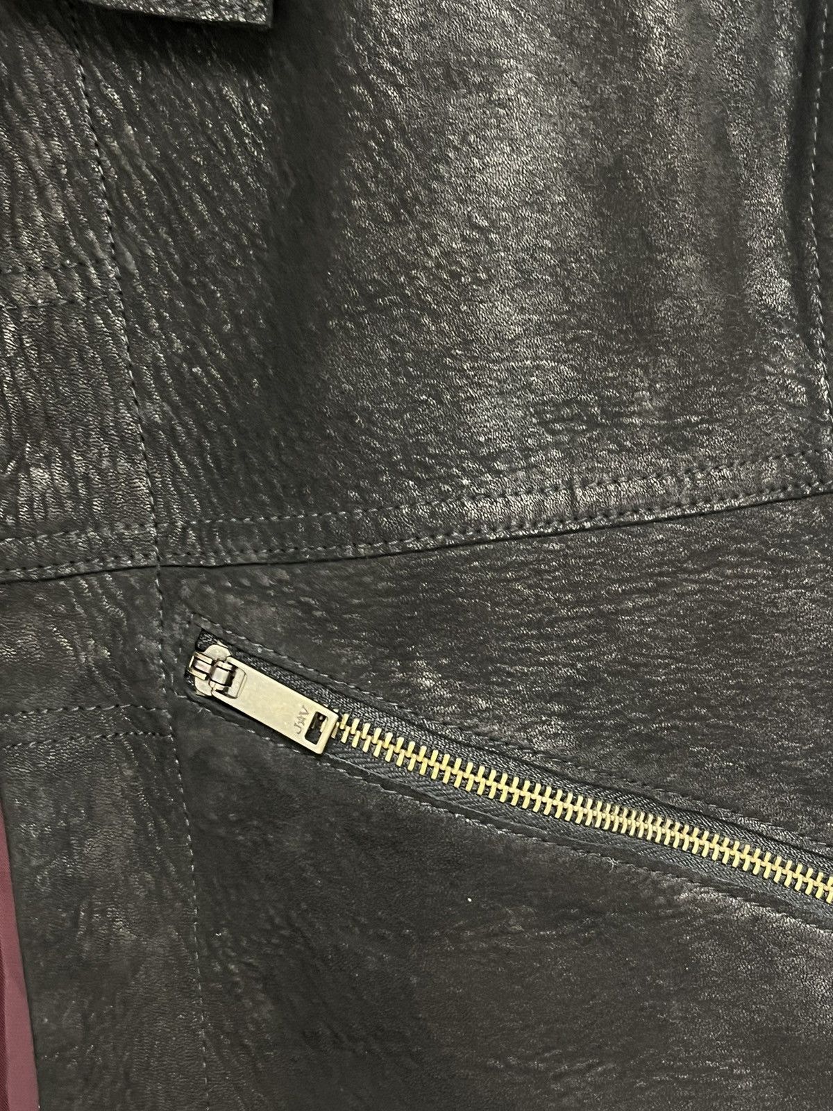John Varvatos Jungin Black Leather Moto Jacket. Small Size US S / EU 44-46 / 1 - 7 Thumbnail