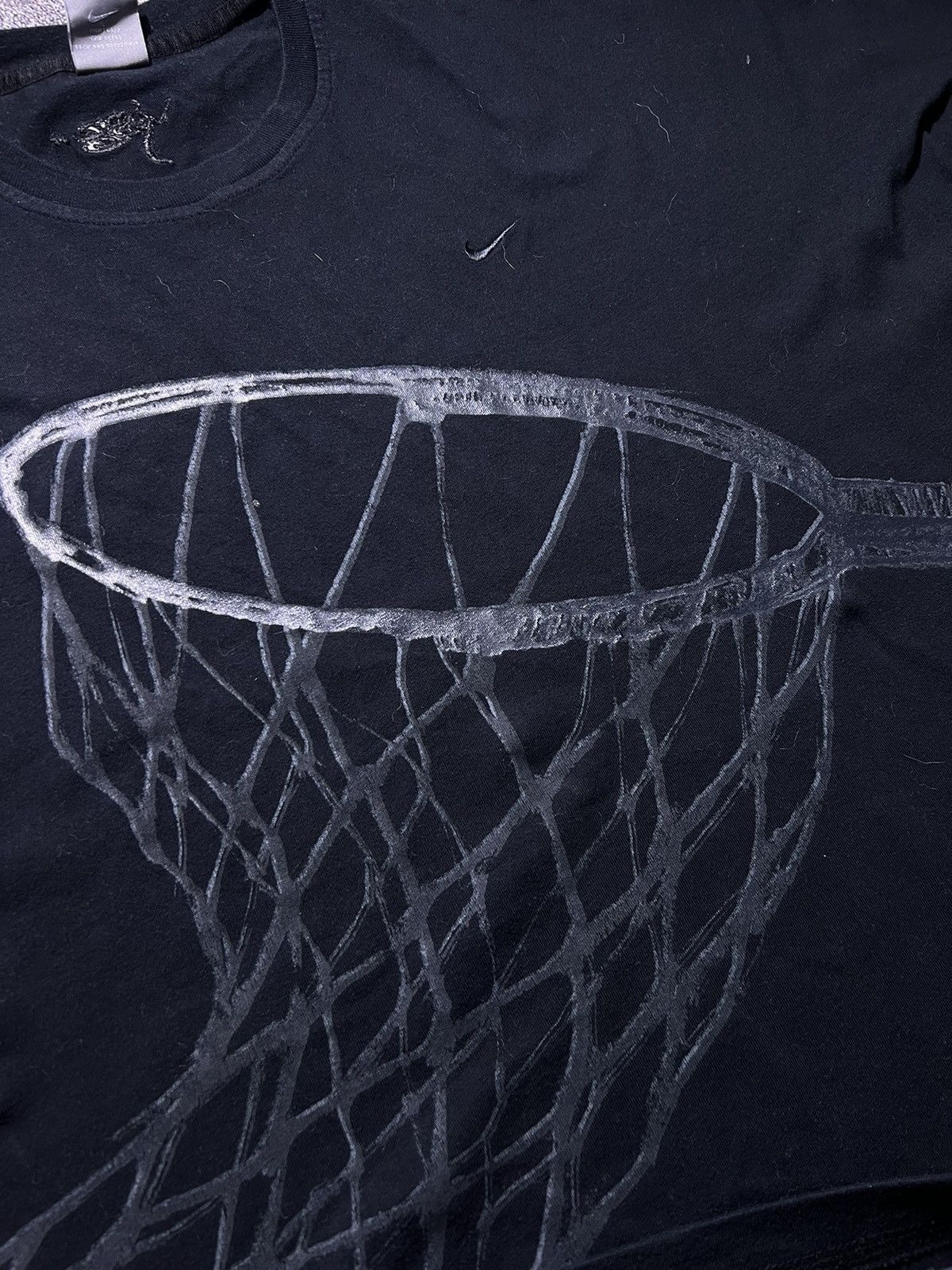 Nike × Vintage 🏀RARE Vintage Nike Basketball FULL PRINTGraphic Tee Size US XL / EU 56 / 4 - 3 Thumbnail
