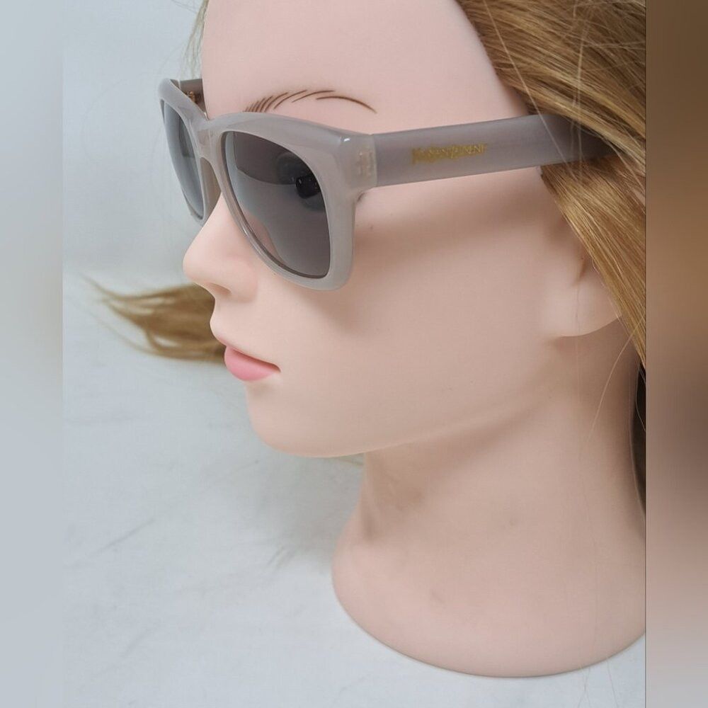 Yves Saint Laurent Yves Saint Laurent Women's Sunglasses Wayfarer Square Brown Size ONE SIZE - 8 Thumbnail