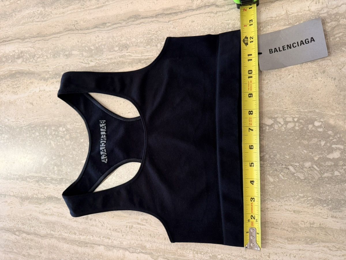 Balenciaga NWT Balenciaga Black Sports Bra Back Logo Top Women’s Size 2 Size S / US 4 / IT 40 - 8 Thumbnail