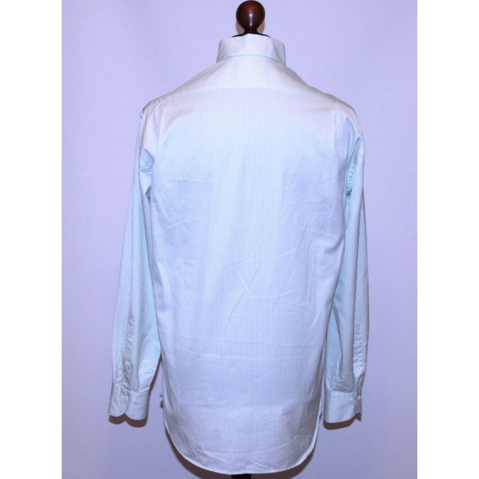 Vintage Stenströms Dress Shirt Long Sleeves Mens 41 16 Multicoloured Cotton 100% Regular Fit Shirt Size US L / EU 52-54 / 3 - 2 Thumbnail