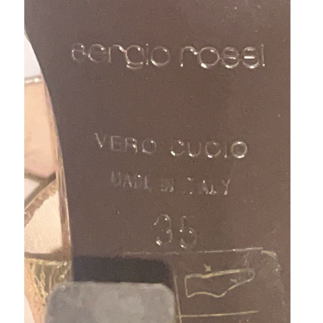 Sergio Rossi Sergio Rossi Rose Gold Pumps Womens Size 35 US: 5 Round Toe Size US 5 / IT 35 - 9 Thumbnail