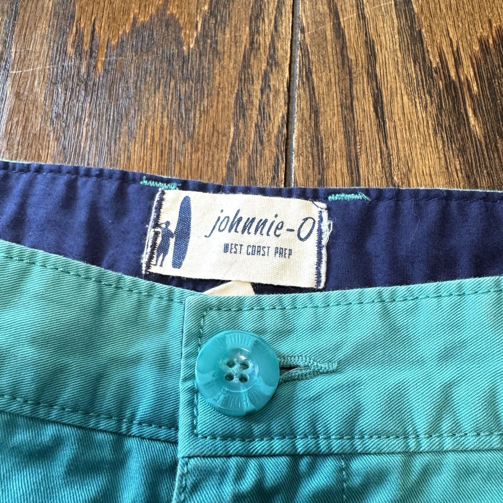 johnnie-O Johnnie-O Casual Chino Pants Men's 34x34 Teal Size US 34 / EU 50 - 4 Thumbnail