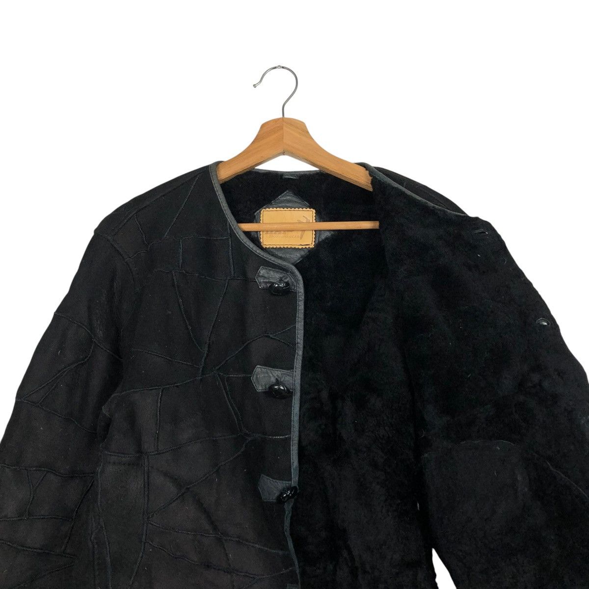 Issey Miyake 🔥VINTAGE LEATHER SHEARLING PATCH WORK HAI SPORTING GEAR Size US M / EU 48-50 / 2 - 14 Thumbnail