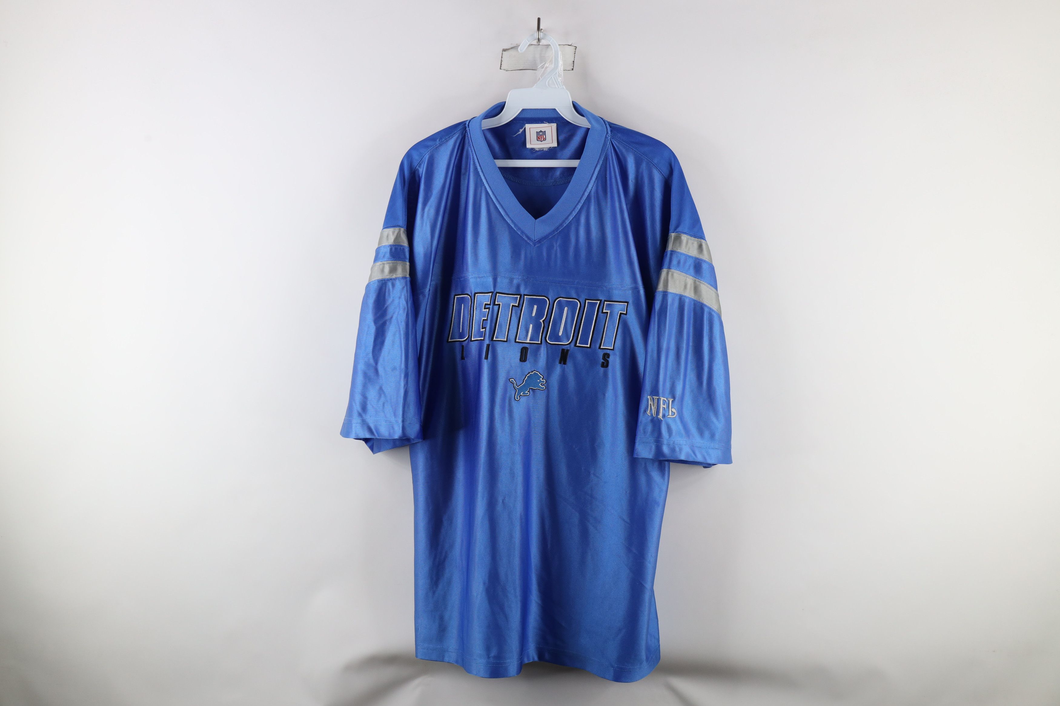 Vintage Vintage Spell Out Detroit Lions Football Jersey T-Shirt Size US XXL / EU 58 / 5 - 1 Thumbnail
