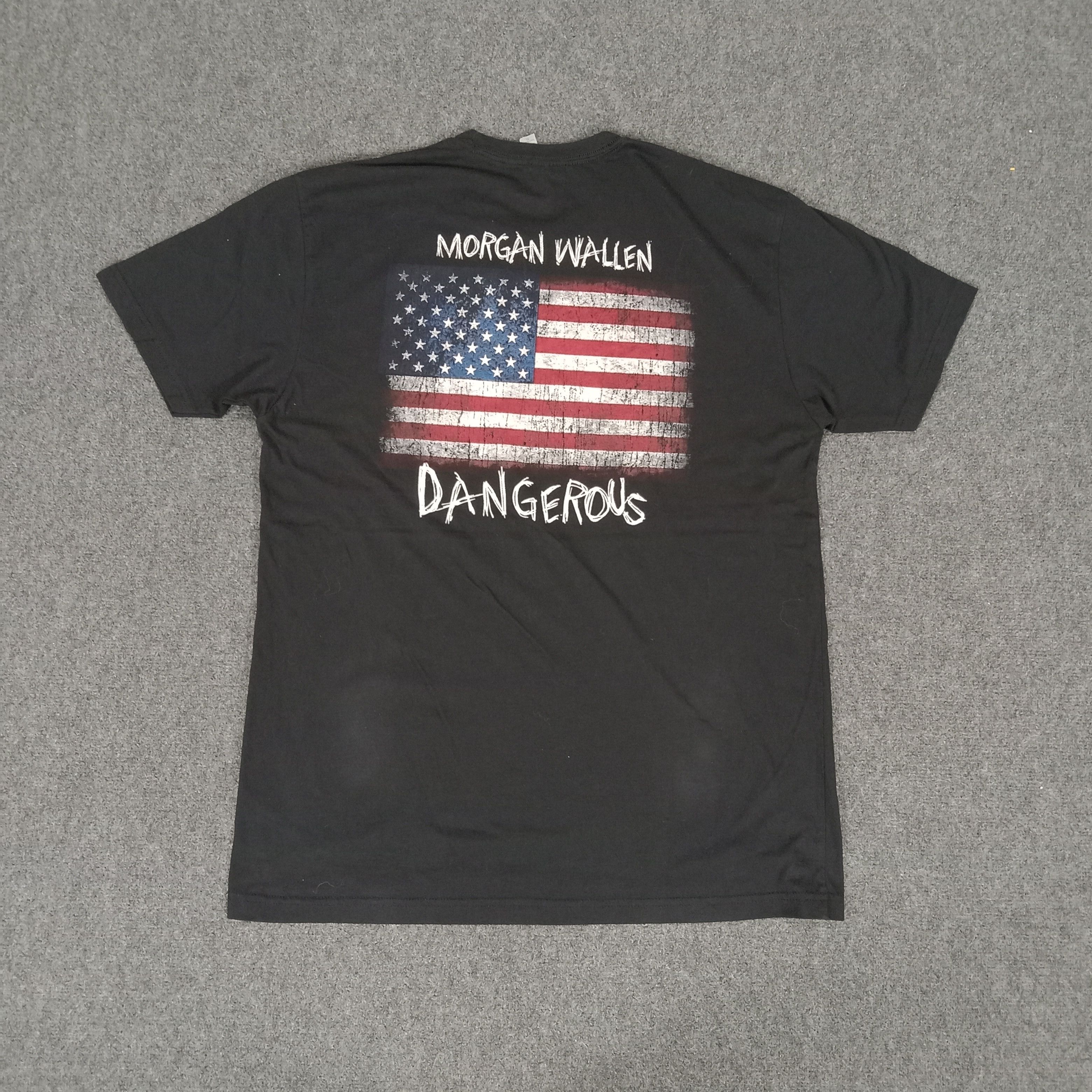 Band Tees × Vintage Morgan Wallen Dangerous American Album Tshirt Size US M / EU 48-50 / 2 - 1 Thumbnail
