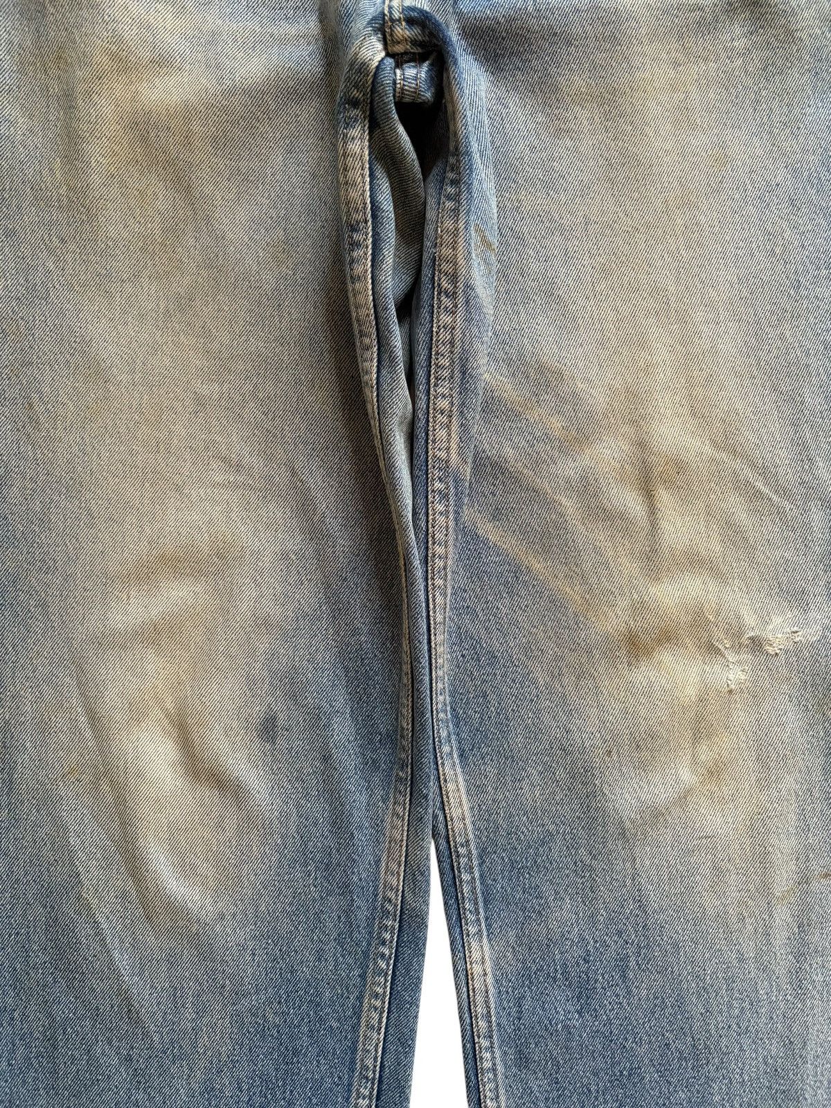 Tommy Jeans Vintage Tommy Mud Wash Distressed Baggy Jeans Size US 31 - 5 Thumbnail