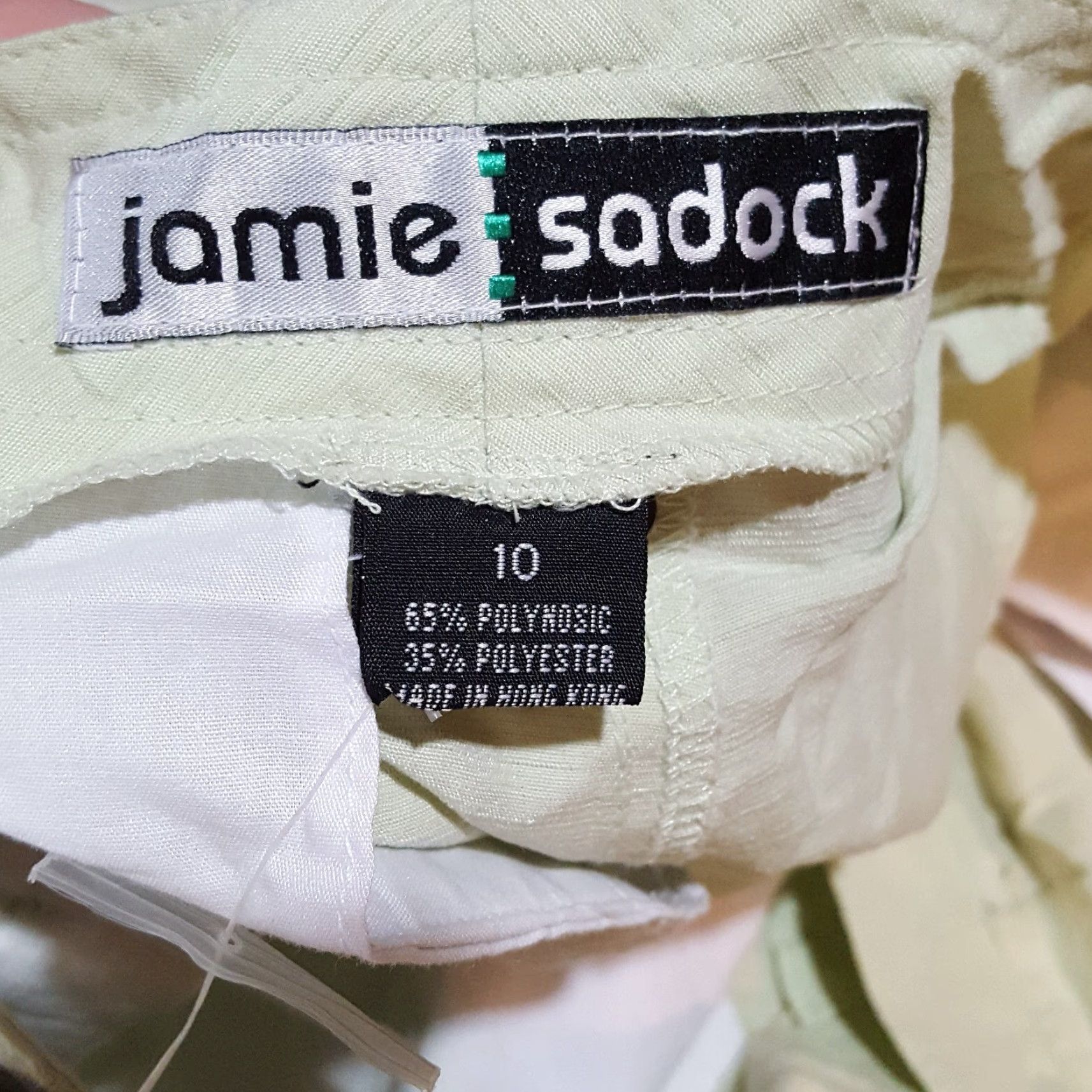 Vintage VINTAGE Jamie Sadock Women's Chino Shorts Size 10 Green Casual Retro 90s 00s Y2K Golf Shorts Size 32" / US 10 / IT 46 - 4 Thumbnail