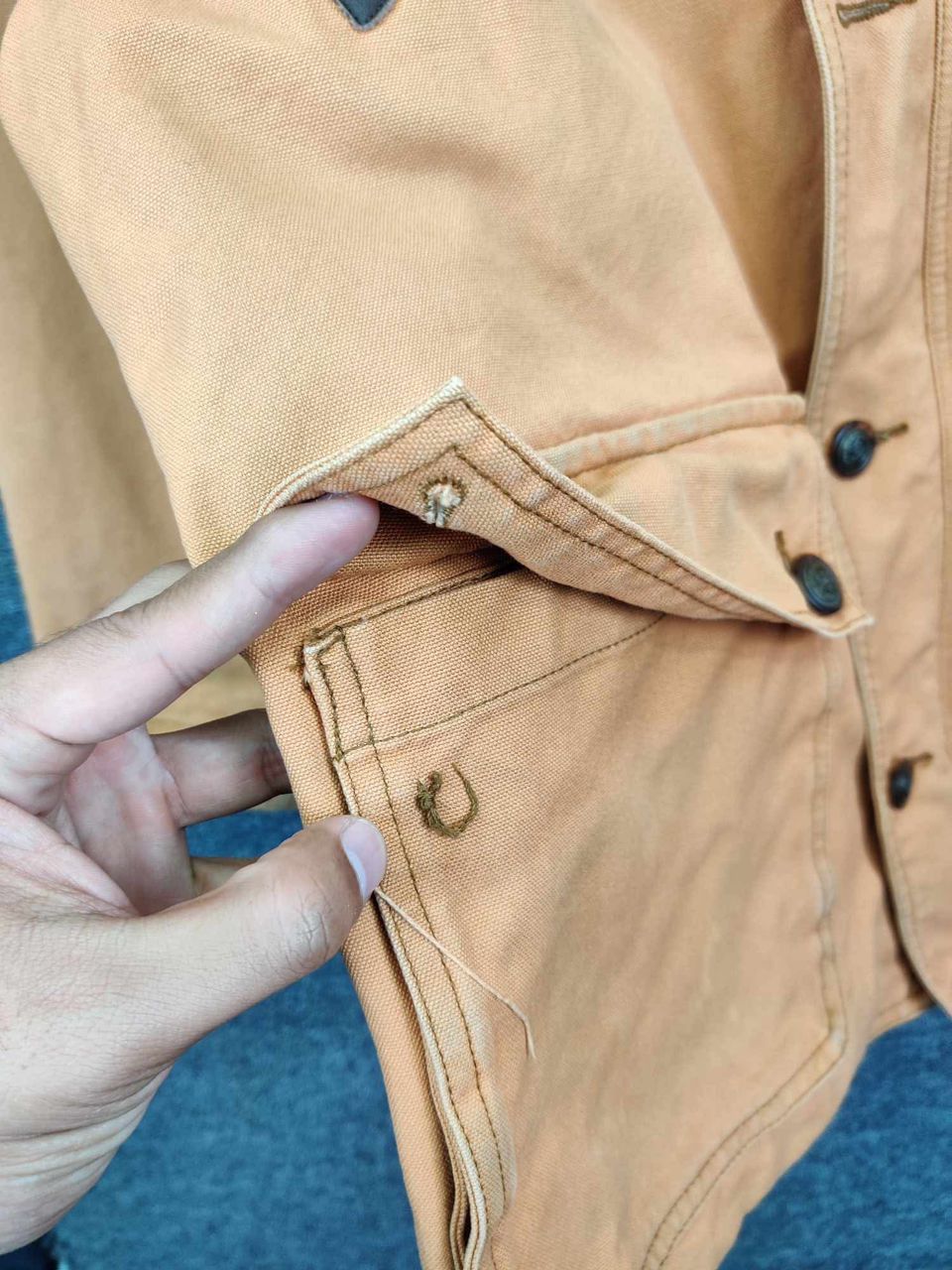 Japanese Brand Vintage 90s Go Ford Hunting Canvas Chore Jacket Size US L / EU 52-54 / 3 - 10 Thumbnail