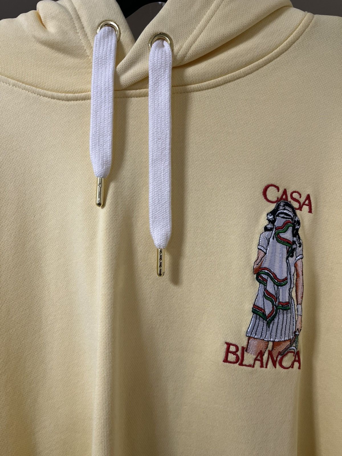 Casablanca Casablanca Yellow Embroidered Sweatshirt Tennis Girl XXL Size US XXL / EU 58 / 5 - 3 Thumbnail