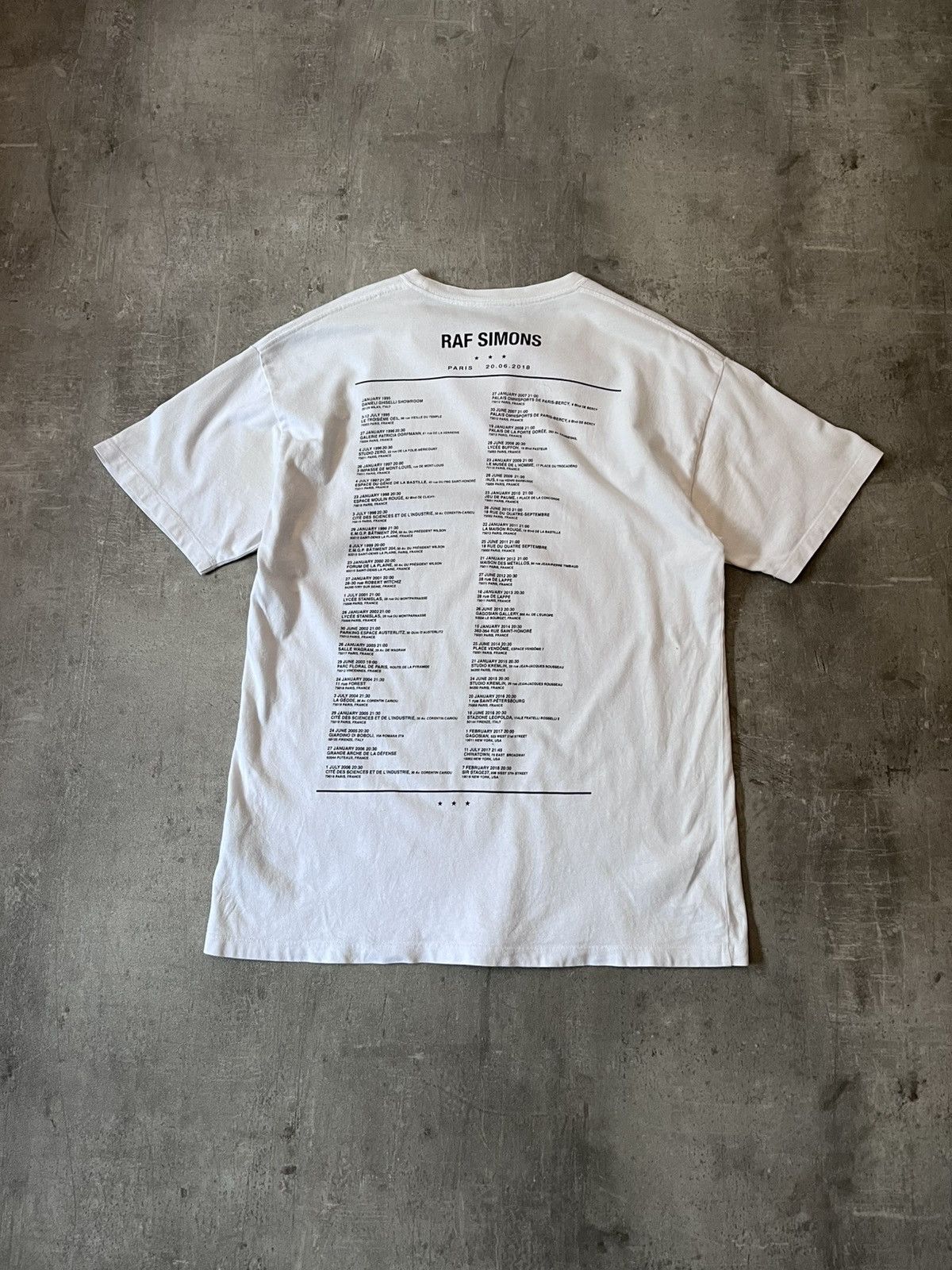Raf Simons Raf Simons S/S 2019 Montreuil Paris T-shirt white Size US M / EU 48-50 / 2 - 2 Thumbnail