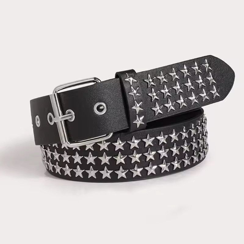 Other Stars Rivet Belt Heavy Metal Belt Size ONE SIZE - 1 Thumbnail