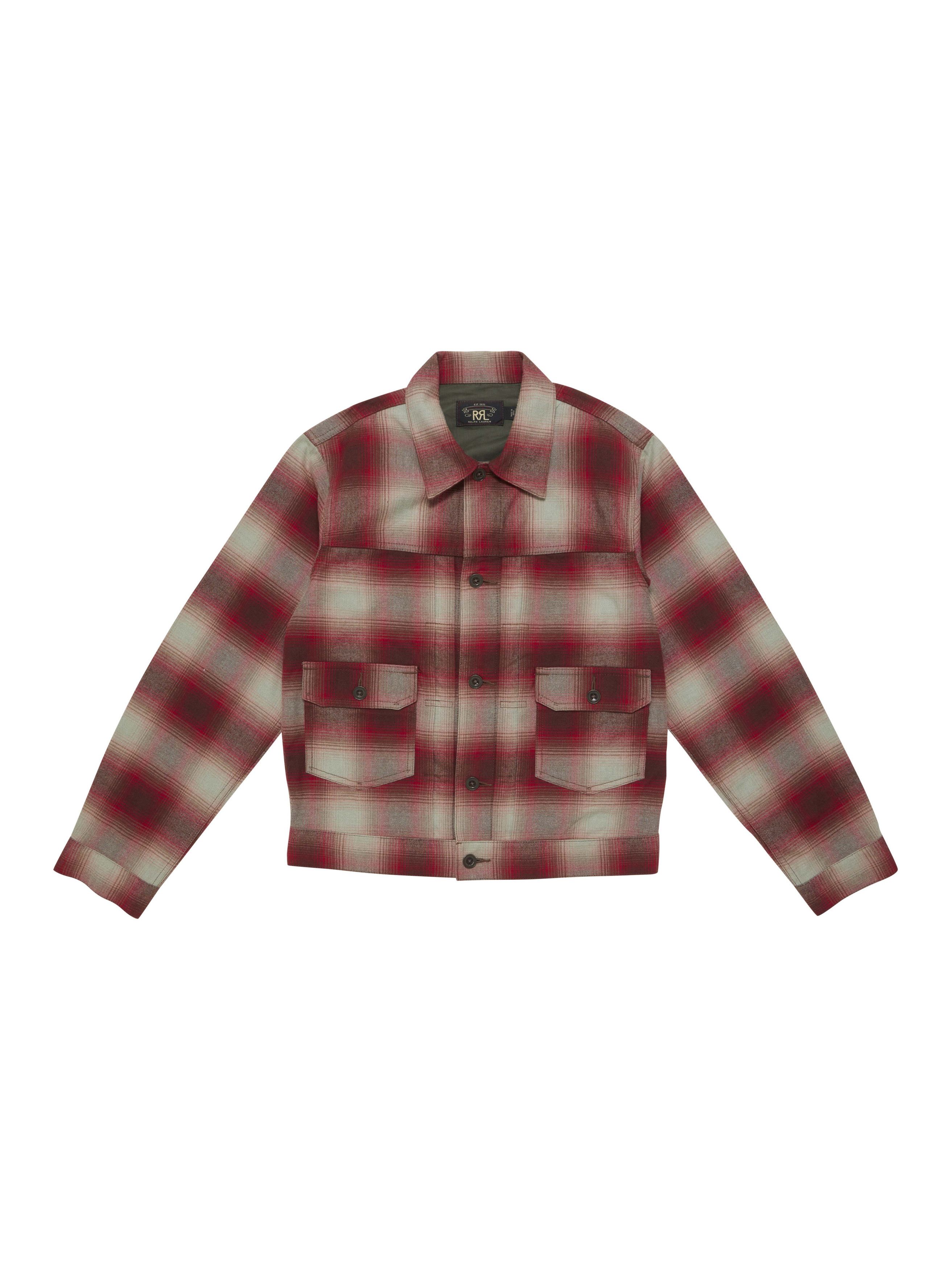 Ralph lauren rrl flannel jacket hot sale