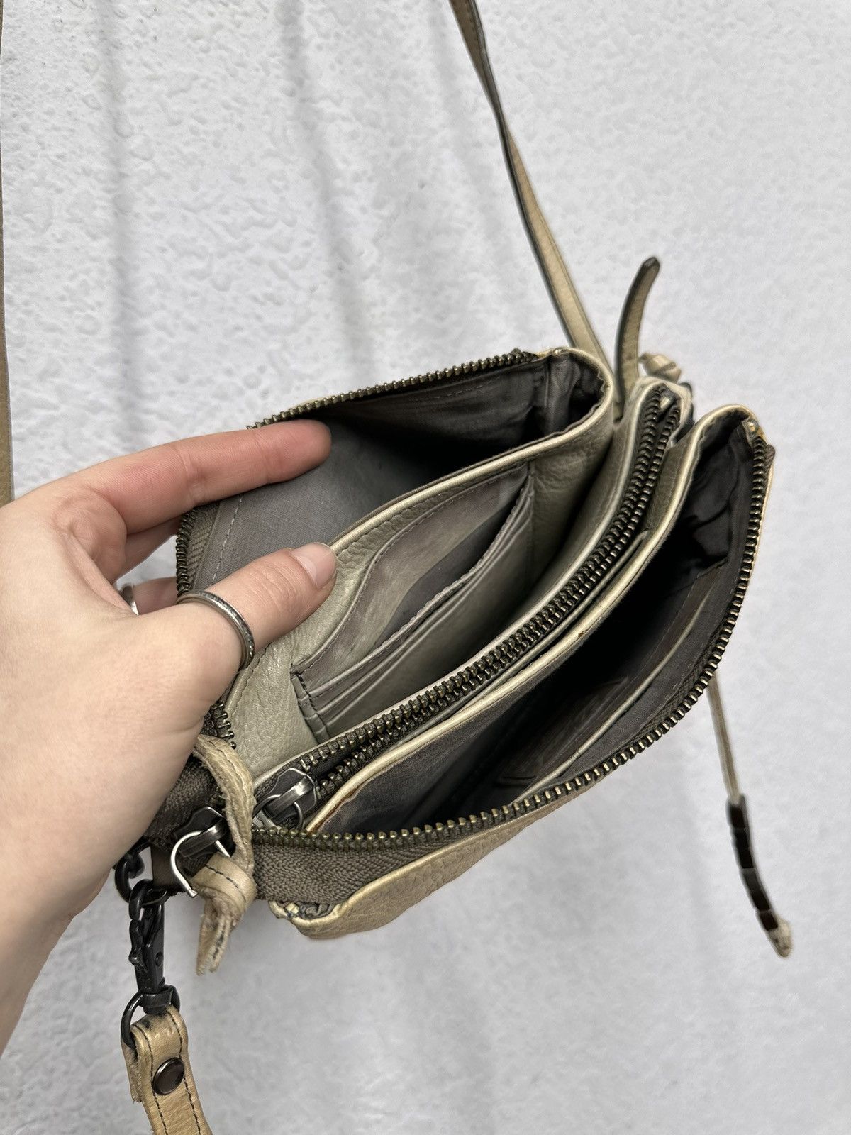 14th Addiction Vintage AS 98 Metal Zip Design Leather Bag Dolce Gabbana GOA Size ONE SIZE - 14 Thumbnail