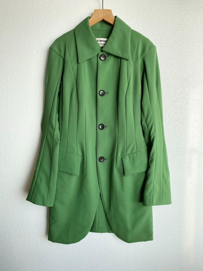 Junya Watanabe Junya Watanabe Long Green Coat Vintage Size US L / EU 52-54 / 3 - 1 Thumbnail