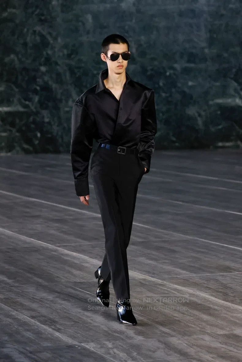 Saint Laurent Paris Saint Laurent Paris universal size Black Oversized Collar W Size US S / EU 44-46 / 1 - 7 Thumbnail