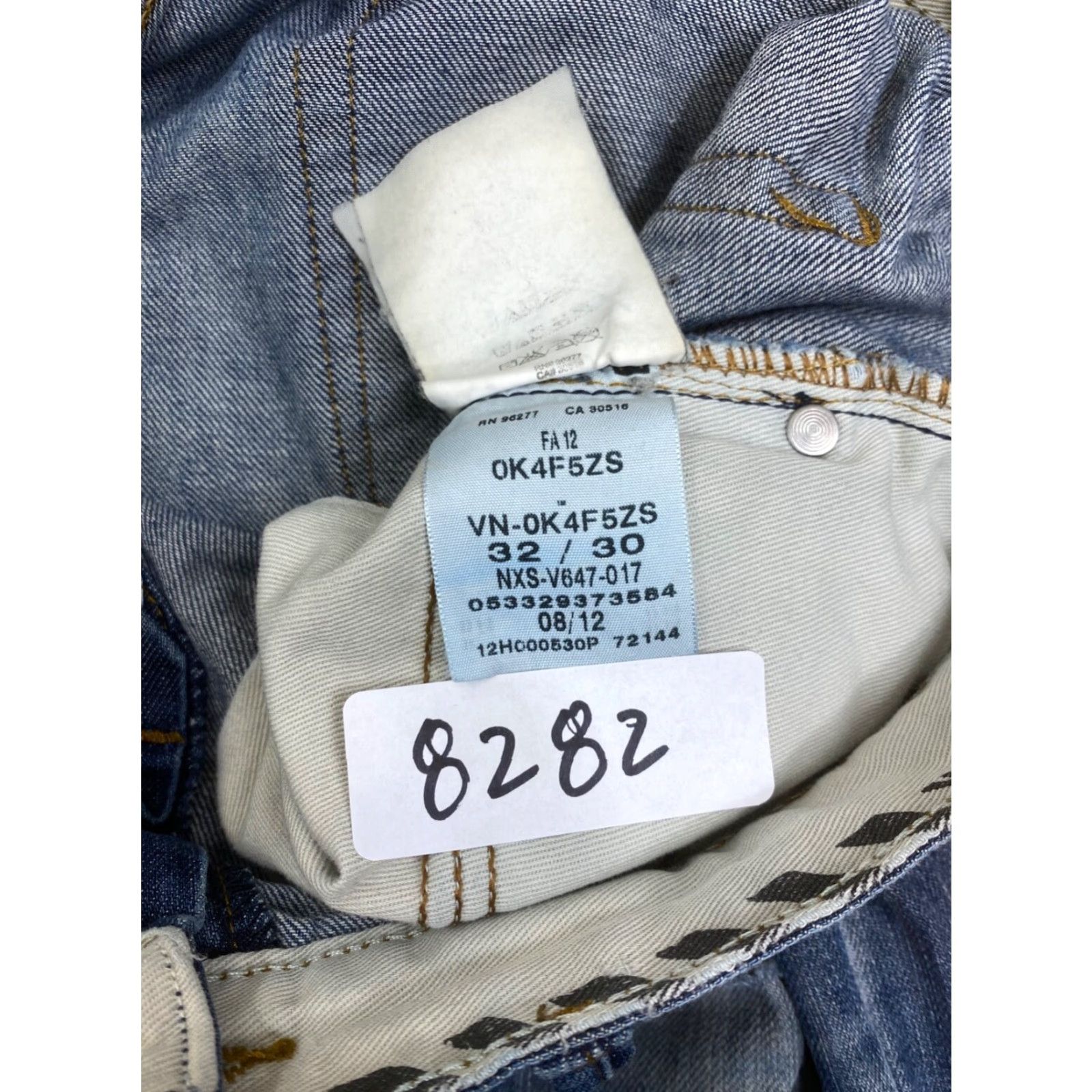 Vans Vans Jeans Mens 32x29 Blue Distressed 80s 90s Grunge Skateboard Casual Straight Jeans Distressed #8282 Size US 32 / EU 48 - 3 Thumbnail