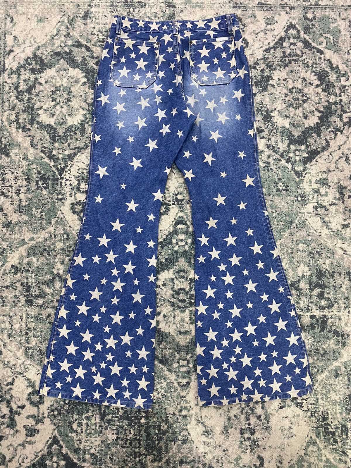 Hysteric Glamour Magic Square Star Printed Hysteric Style Flare Denim Size US 28 / EU 44 - 3 Thumbnail