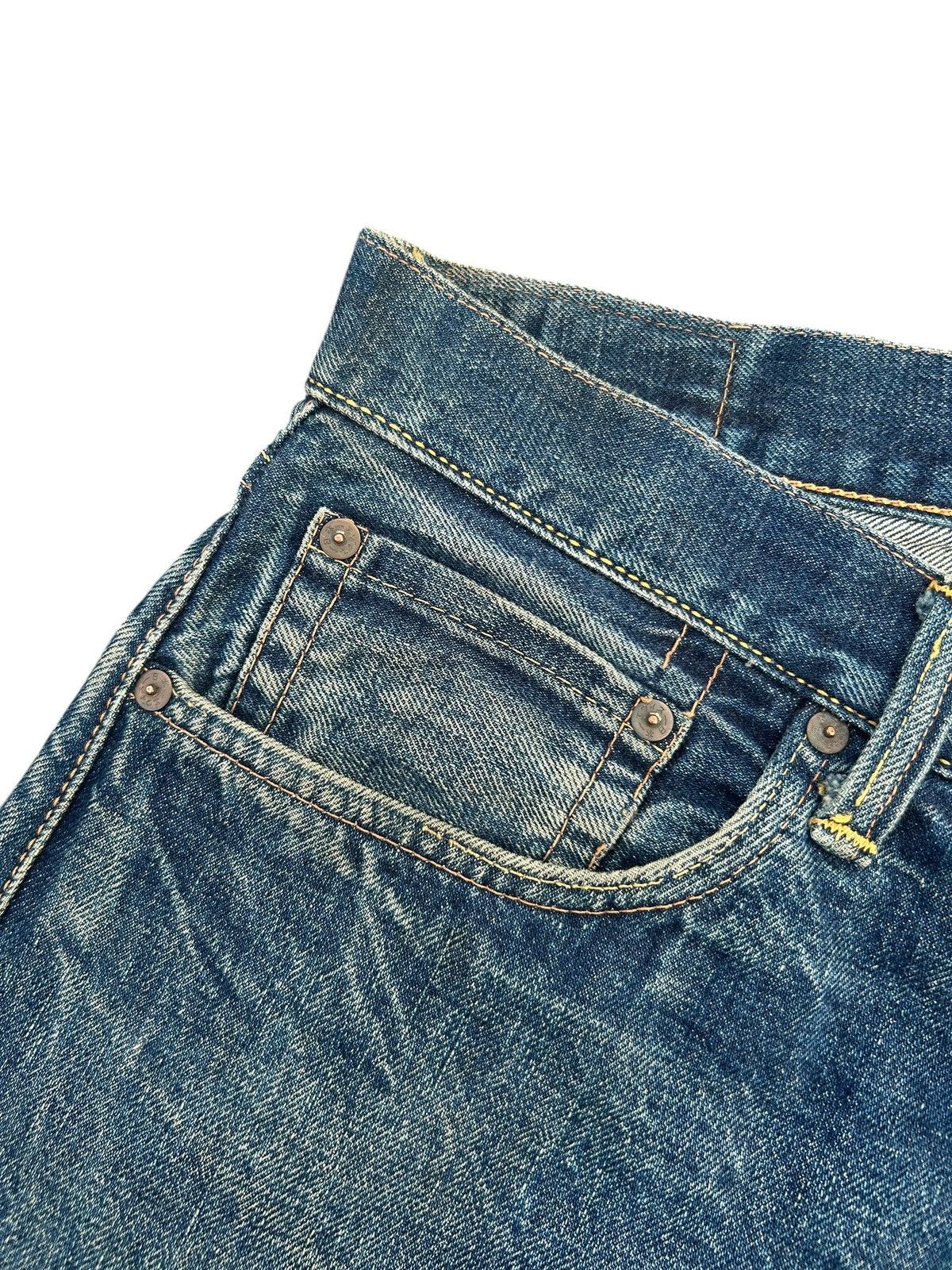 Evisu Vintage Evisu Daicock Selvedge Distressed Denim Jeans Size US 39 - 8 Thumbnail
