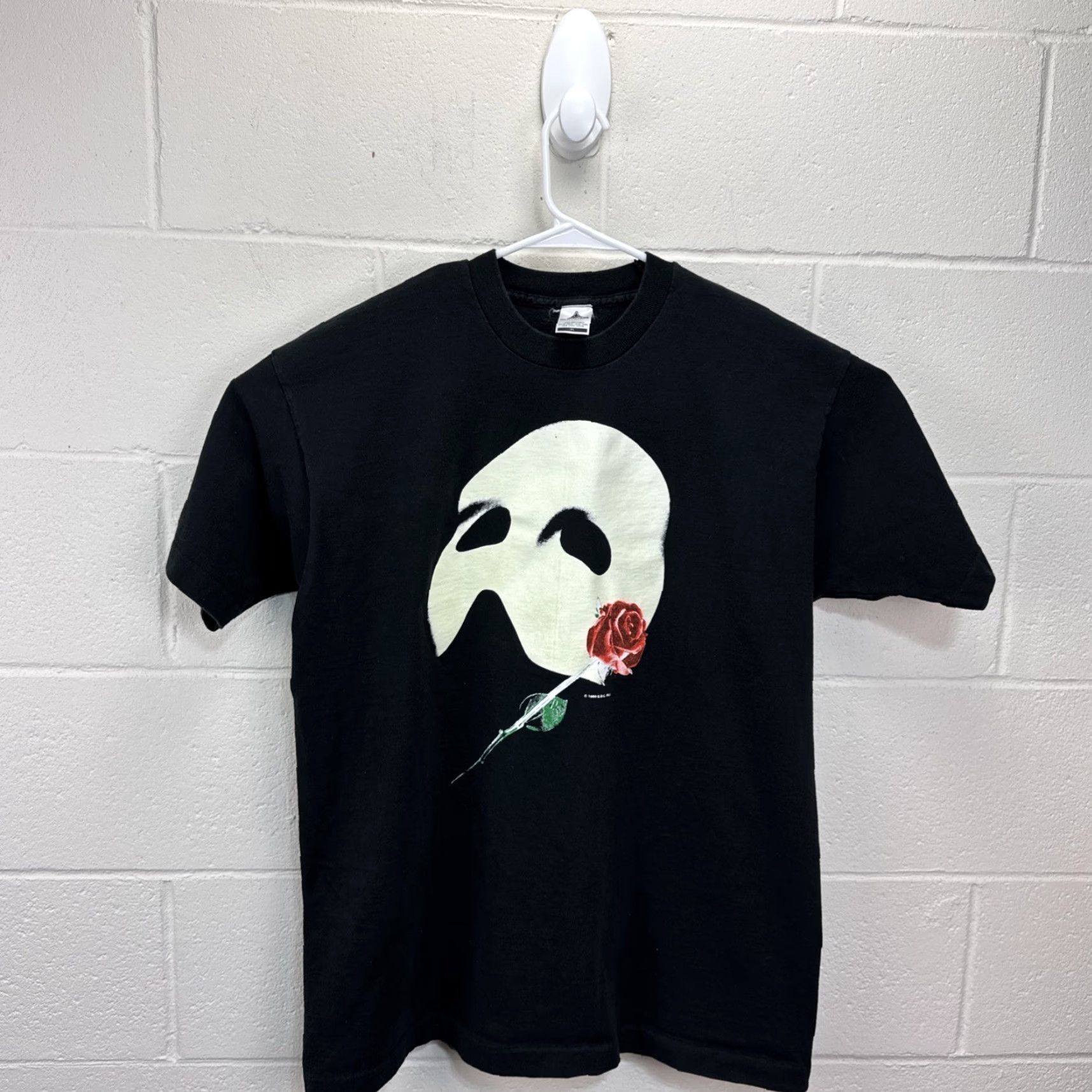 Vintage VINTAGE Dewynters Phantom of the Opera Shirt Mens XL Black Cotton Graphic Print 90s Gothic Theater Tee Size US XL / EU 56 / 4 - 2 Thumbnail