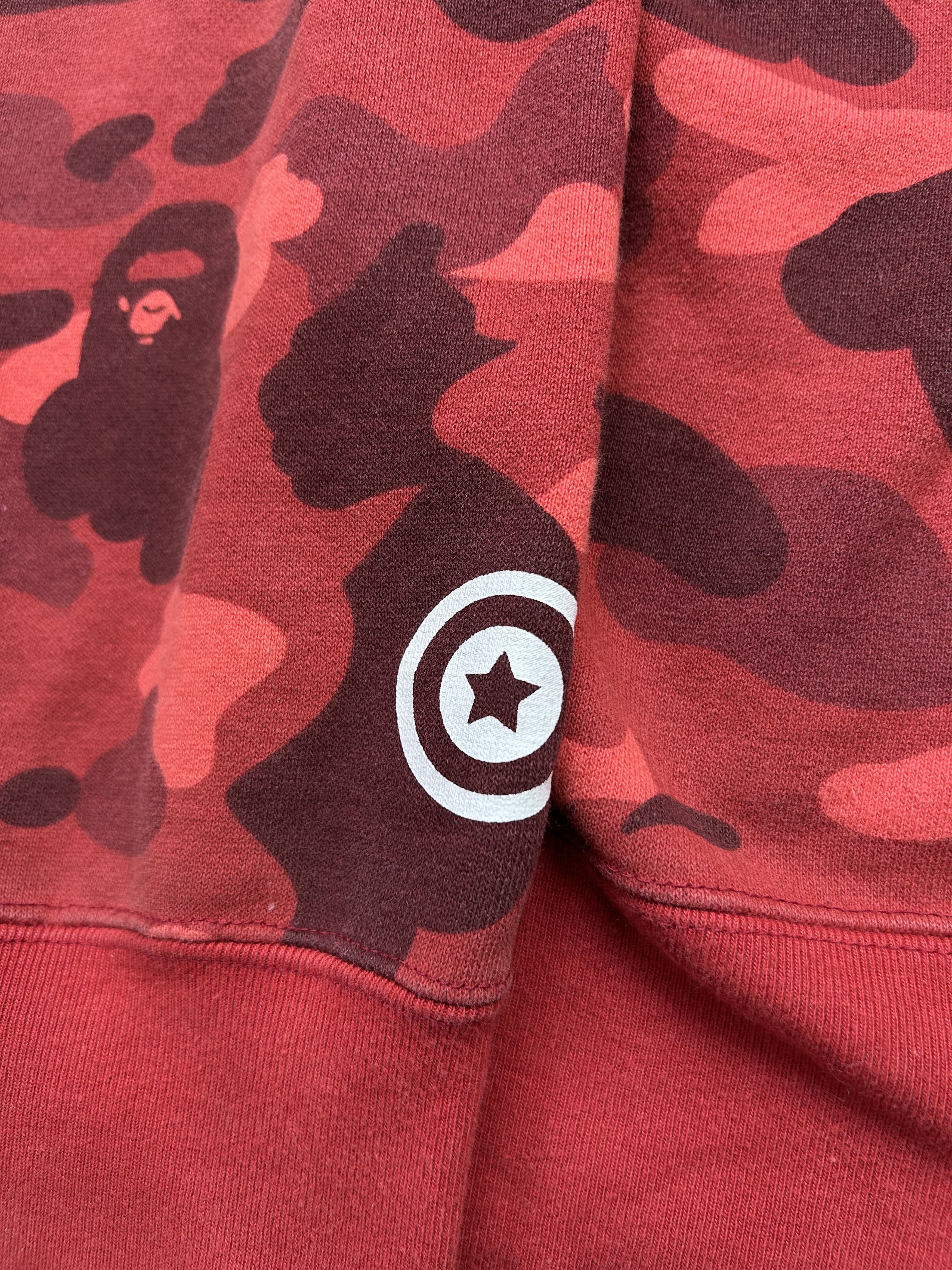 Bape BAPE Red Camo Shark Full Zip Hoodie [Size XL] Size US XL / EU 56 / 4 - 7 Thumbnail