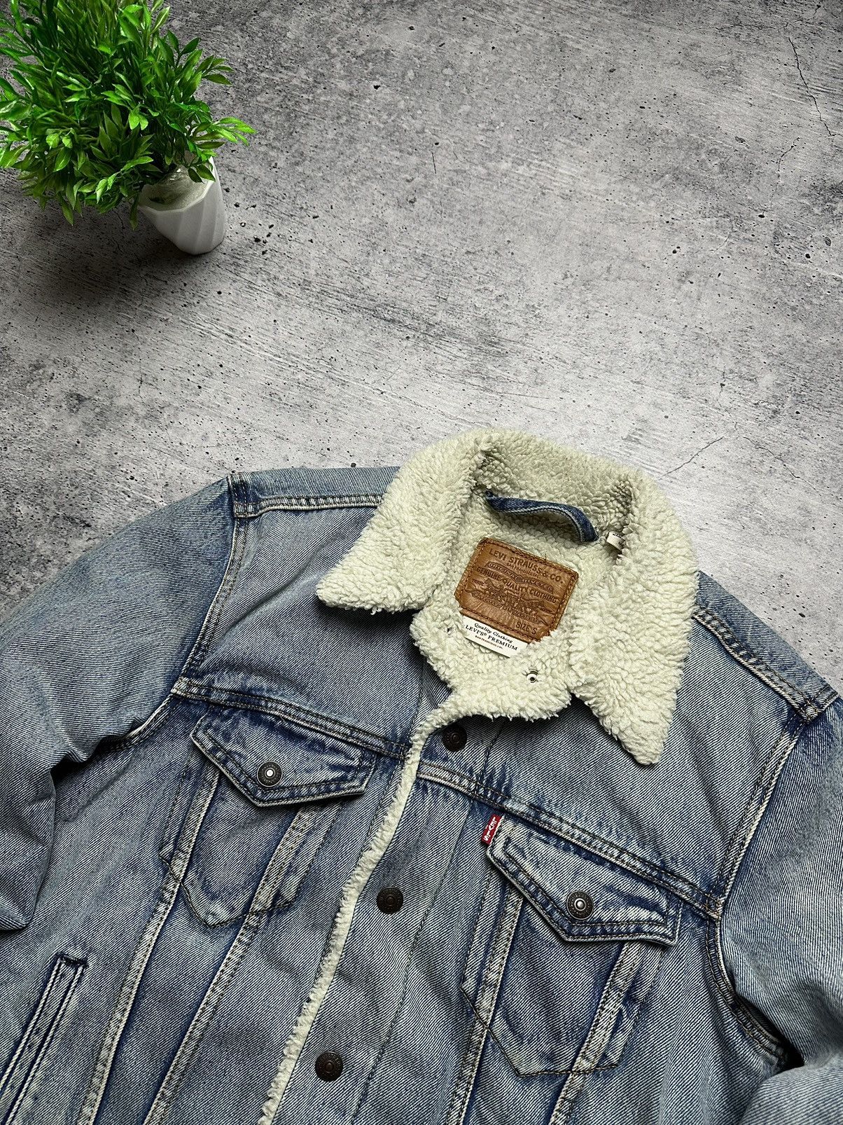 Levi's Vintage 90’s Levi’s Corduroy Denim Jeans Faded Sherpa Jacket Size US S / EU 44-46 / 1 - 3 Thumbnail