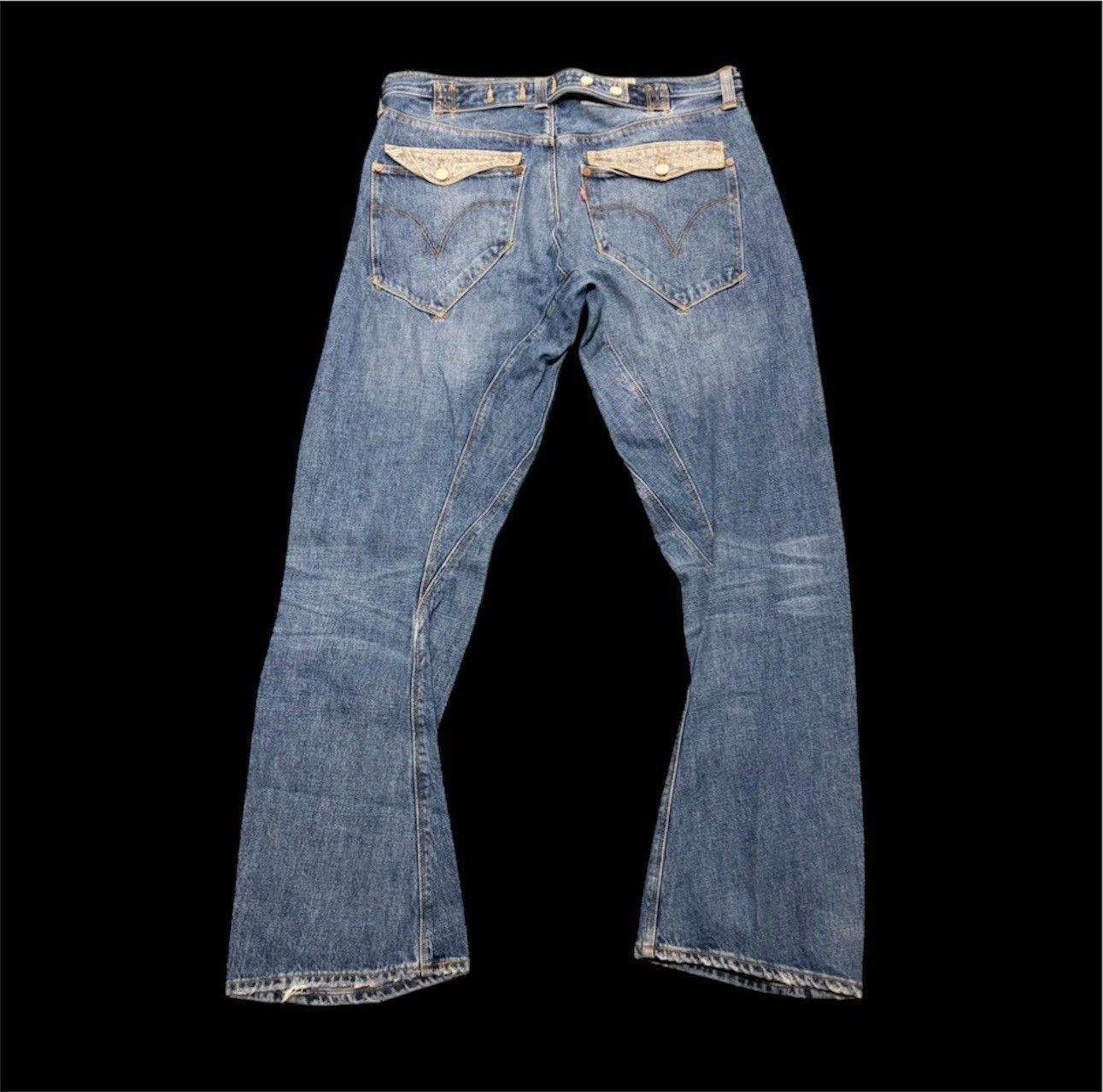 Levi's Rare Levis Engineered Cinch Back Jeans Size US 36 / EU 52 - 2 Thumbnail