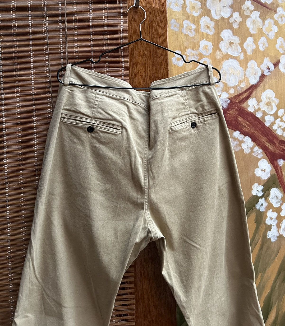 Golden Goose Golden Goose Deluxe Brand Mens Khaki Chino Pants Straight L Size US 34 / EU 50 - 4 Thumbnail