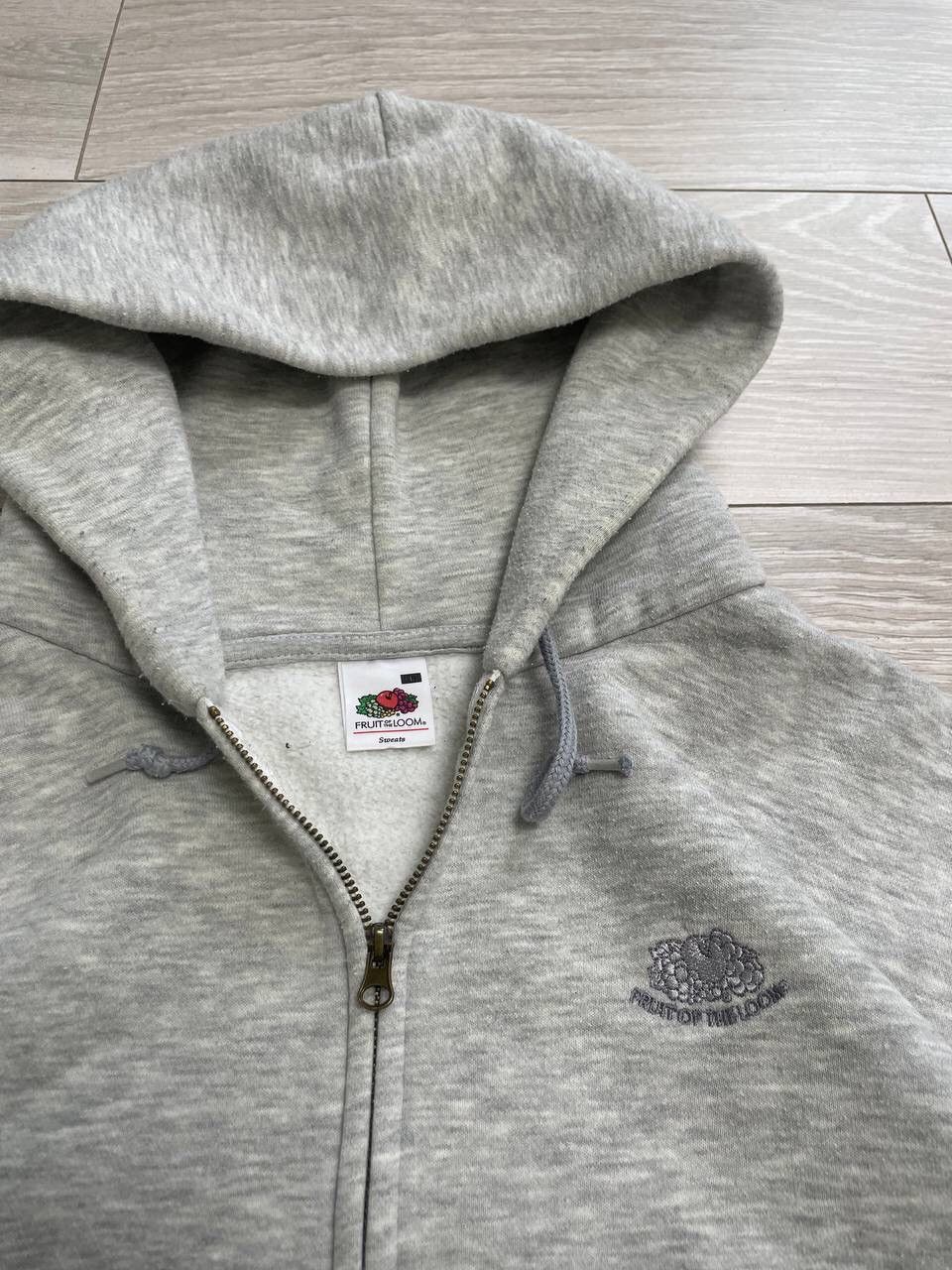 Fruit Of The Loom × Vintage Vintage Fruit Of The Loom Baggy Zip Up Hoodie Y2K Size US L / EU 52-54 / 3 - 4 Thumbnail
