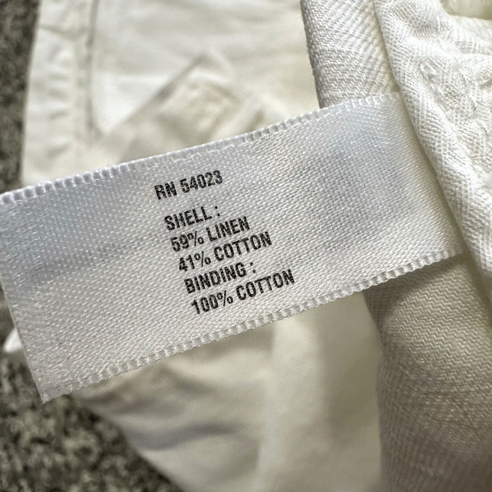 Gap Gap Blazer Shirt Womens 8 White Solid One Button Y2K Preppy Linen Blend Hooded Lightweight Full Zip Jacket Size M / US 6-8 / IT 42-44 - 7 Thumbnail