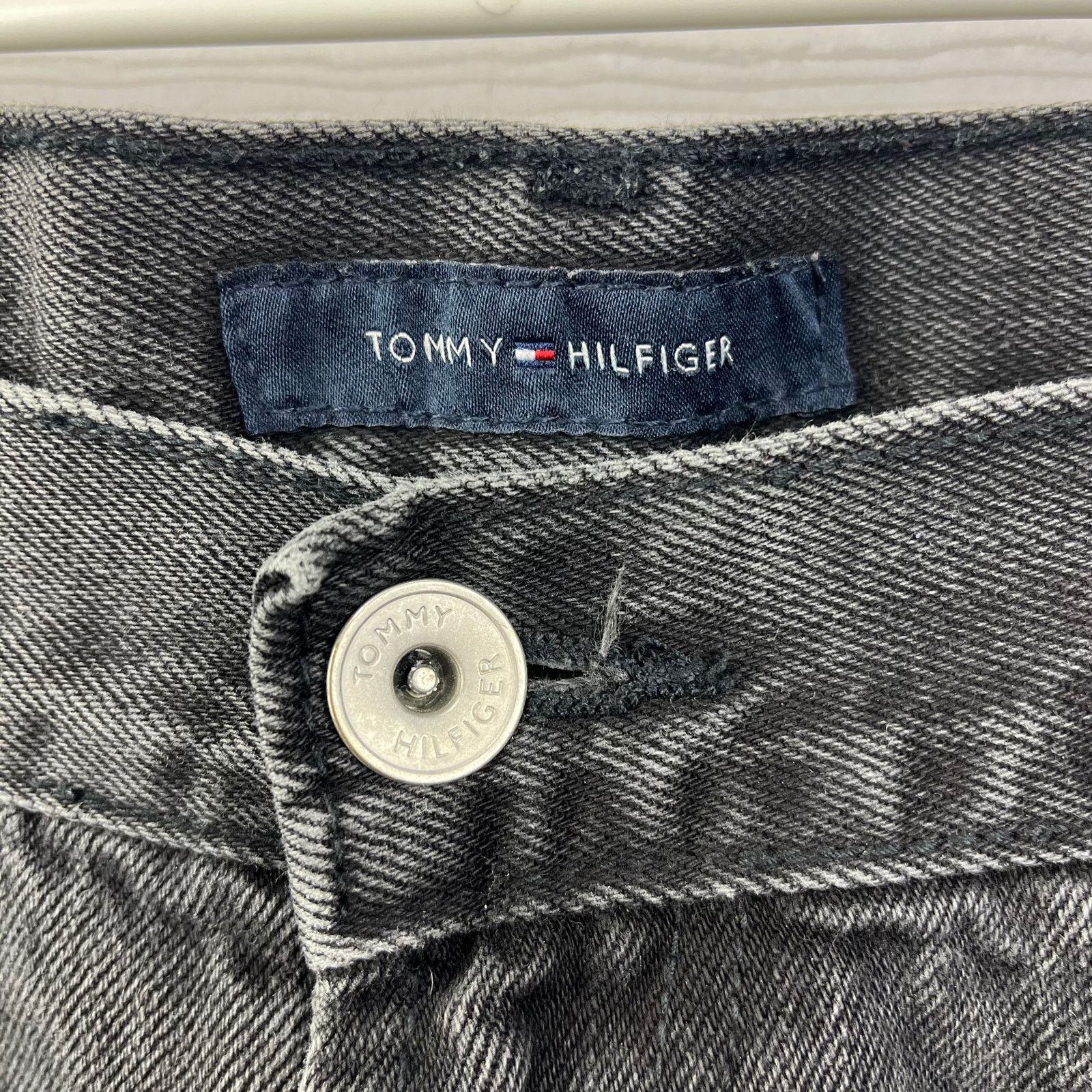 Tommy Hilfiger Tommy Hilfiger Custom Straight Black Jeans 34x30 Faded Denim Size US 34 / EU 50 - 3 Thumbnail