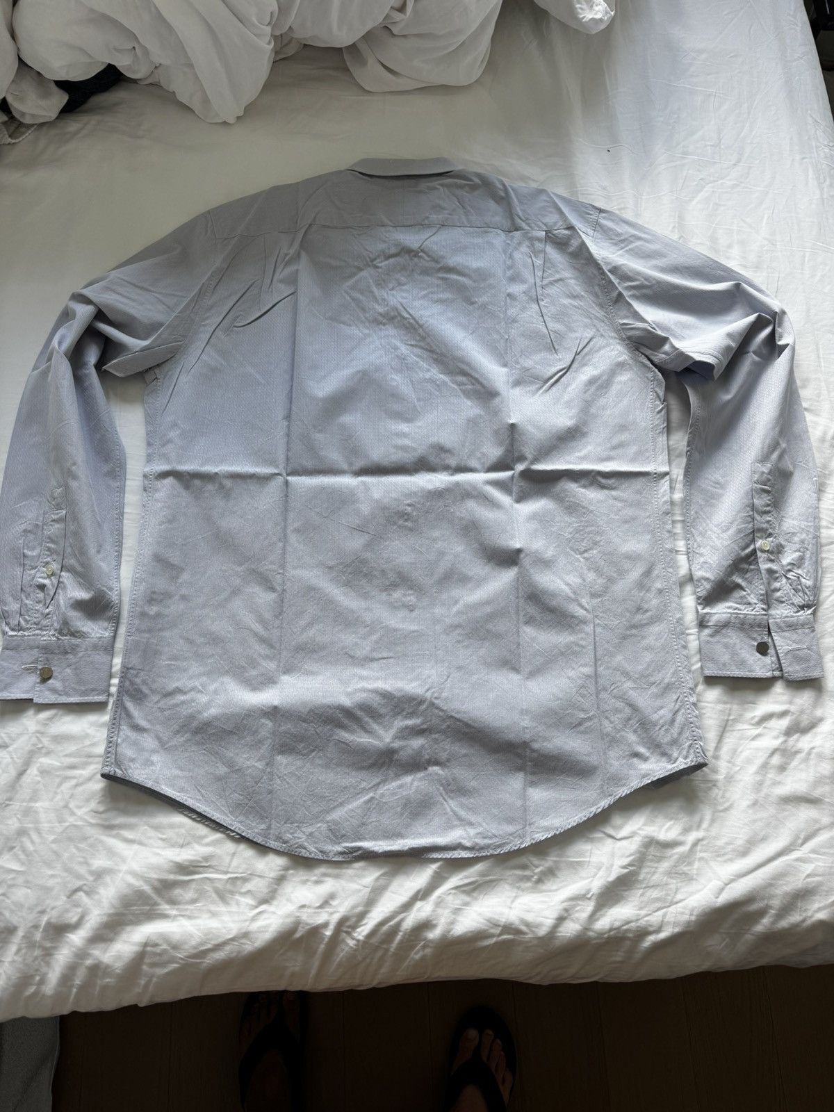 Hermes Hermes Button Up Shirt Clou de Selle Cuff Size US L / EU 52-54 / 3 - 6 Thumbnail