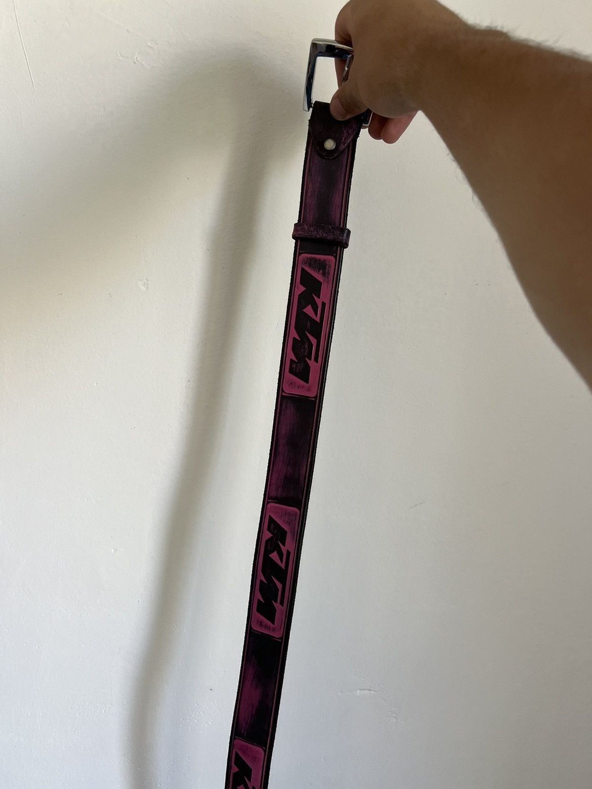 Japanese Brand Vintage lil peep style moto racing belt pink KTM y2k Size ONE SIZE - 4 Thumbnail
