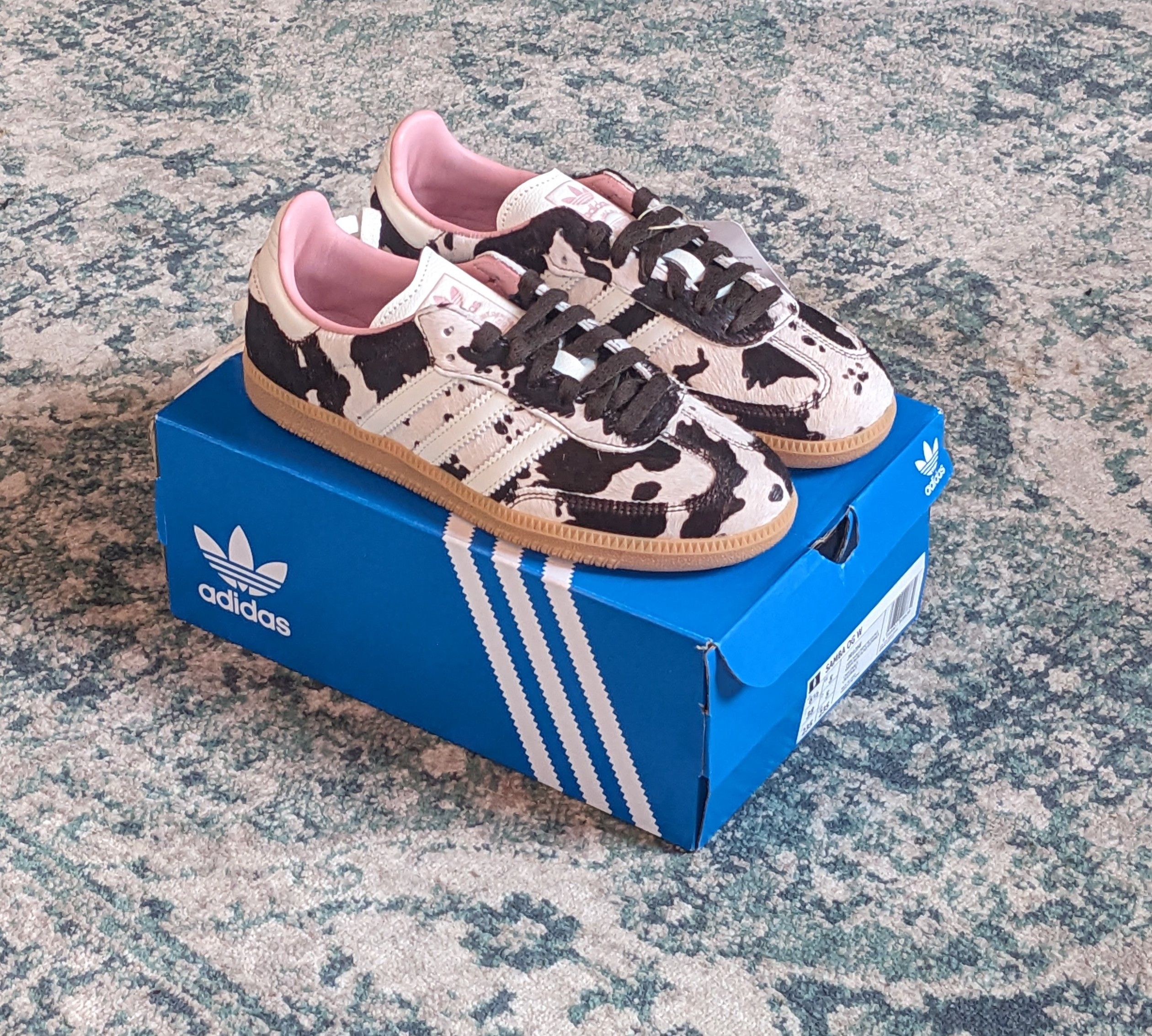 Adidas women's Adidas samba og cow print asos exclusive uk9.5 us11 | Grailed
