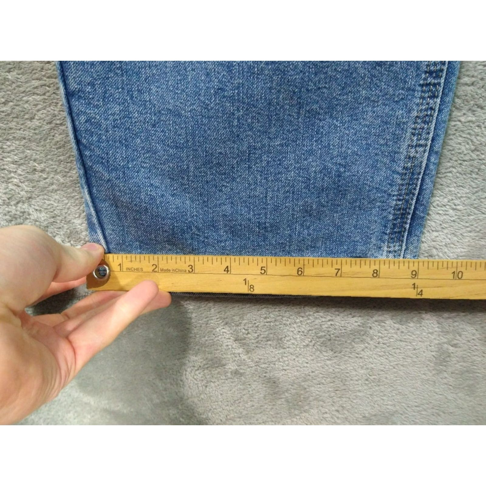 Wrangler Wrangler Jeans Mens Relaxed Fit 40x32 Blue Denim High Rise Riggs Workwear Cowboy 5-Pocket Logo Mens Size US 40 / EU 56 - 6 Thumbnail