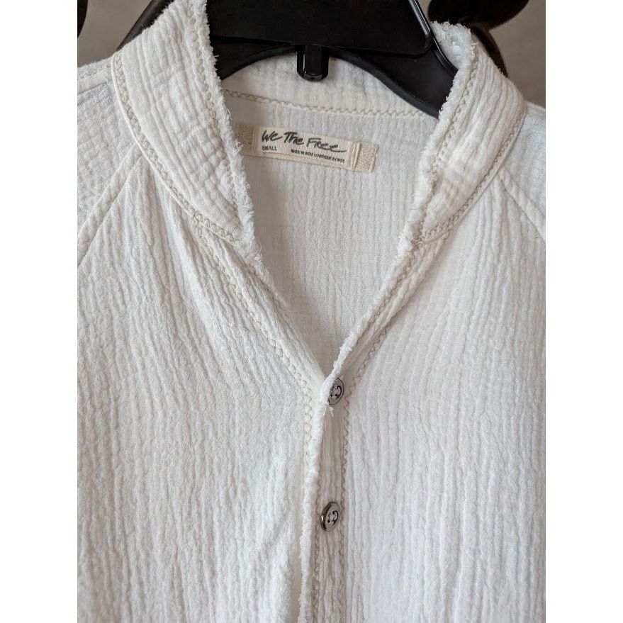 Free People We The Free Oversized Gauze Shirt - Size S Size S / US 4 / IT 40 - 4 Thumbnail