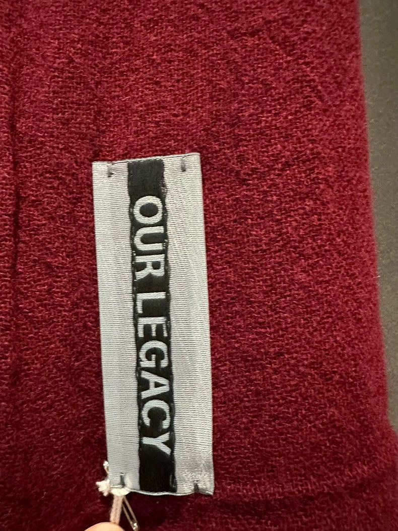 Our Legacy Our Legacy Red scarf Size ONE SIZE - 2 Thumbnail