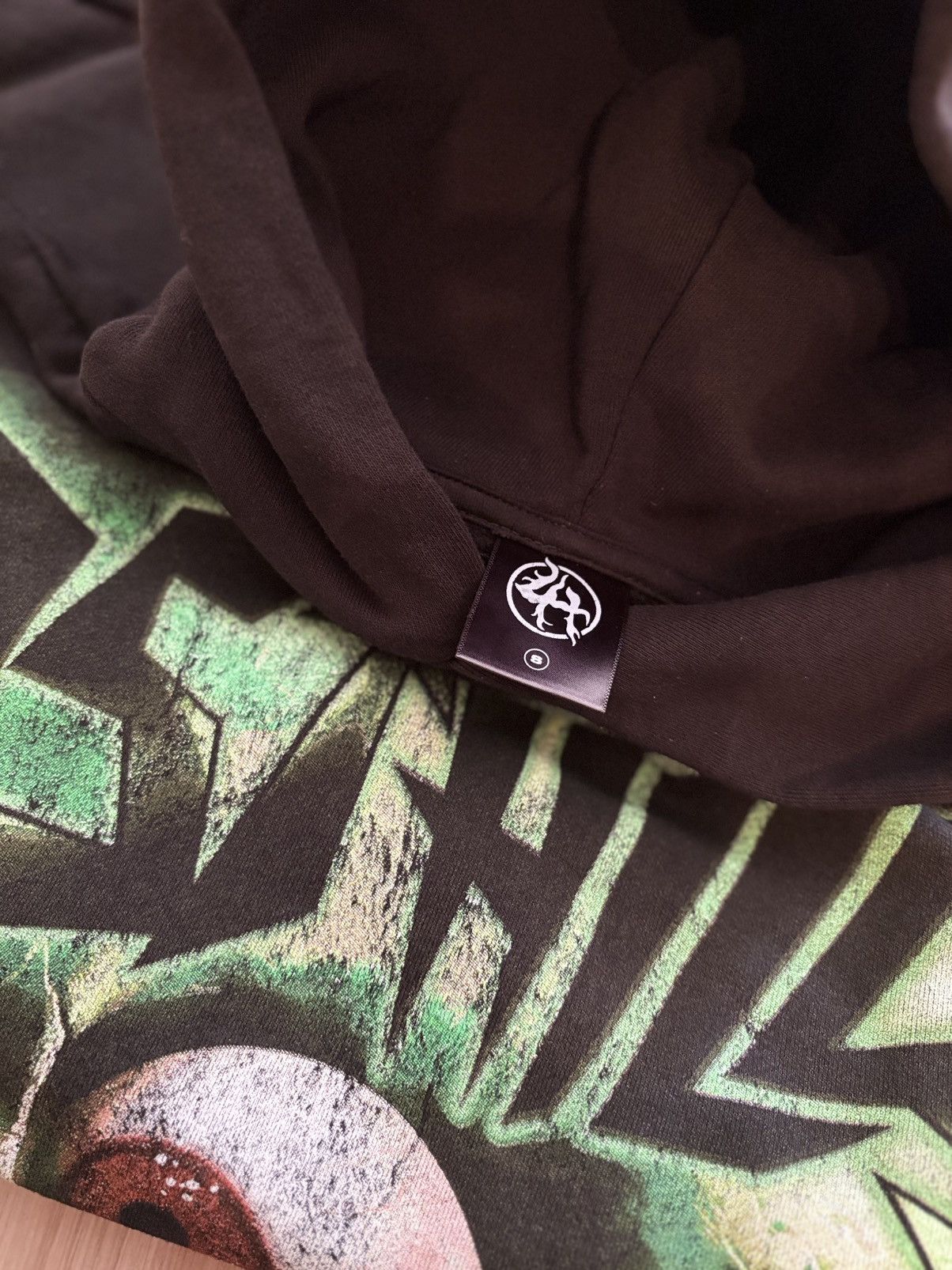 Lost hills Lost Hills Skull Graphic Hoodie – Black/Green – Small Size US S / EU 44-46 / 1 - 3 Thumbnail