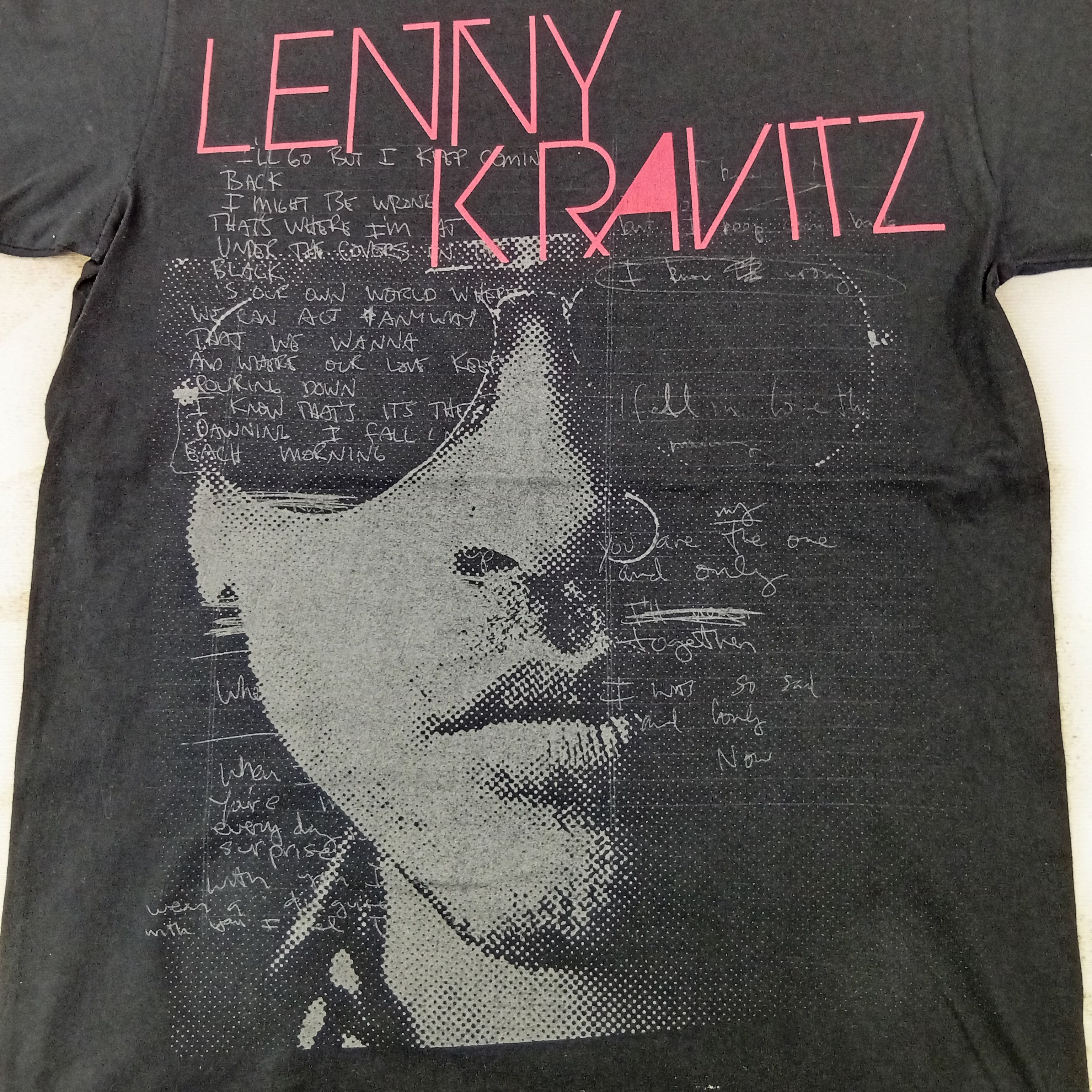 Lenny Kravitz Black and White Tour Tshirt C259N60