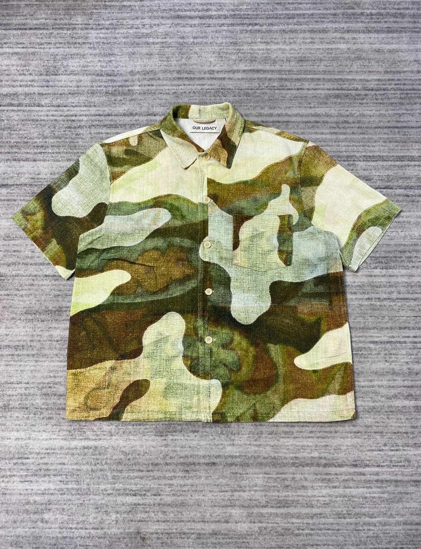 Our Legacy Our Legacy Camouflage Short Sleeve Shirt Size US M / EU 48-50 / 2 - 1 Thumbnail