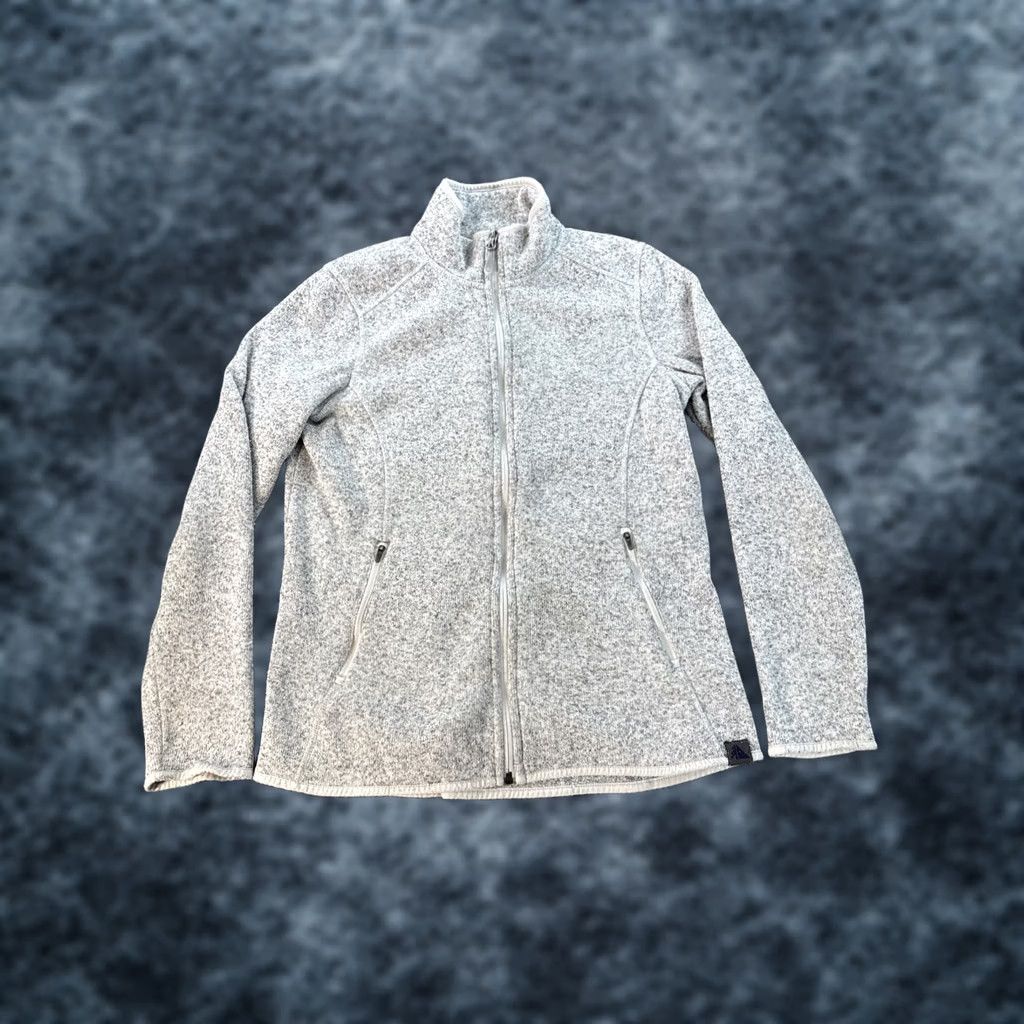 Vintage LL Bean Jacket Womens S Gray Full Zip Fleece Outdoor 279684 Jacket Shirt Coat Sweater Fleece Heathered Mid-Length Long Sleeve Regular Zip"} Size S / US 4 / IT 40 - 1 Thumbnail