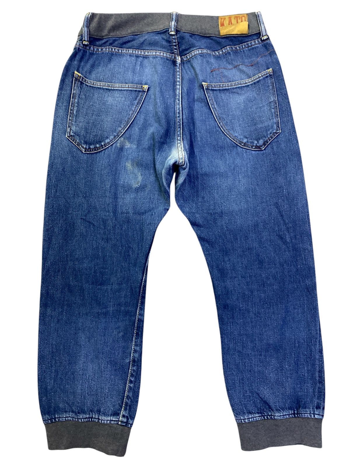 Japanese Brand × KATO × Vintage Rare Kato Jogger Selvedge Jeans Size US 34 / EU 50 - 8 Thumbnail